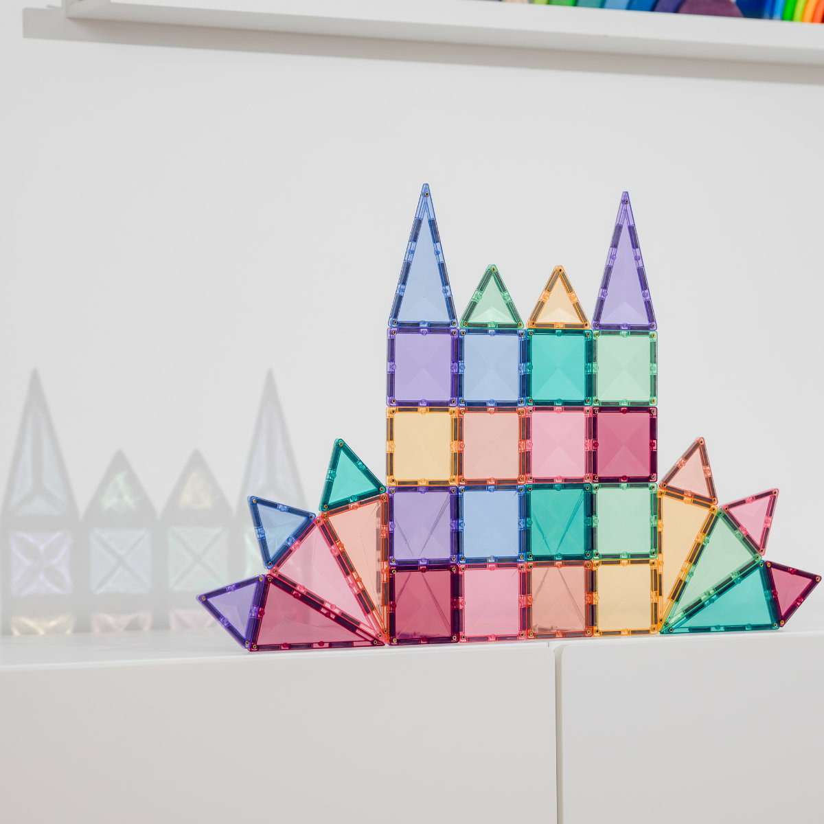 Connetix Magnetic Tiles Pastel Discovery Pack – 32 Pieces