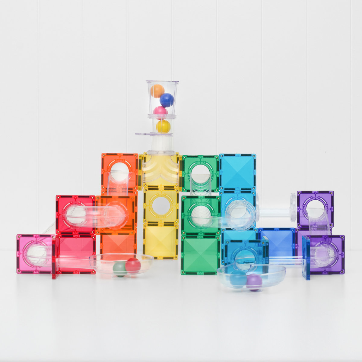 Connetix Magnetbausteine Bright Mega Ball Run Bundle – 316 Teile