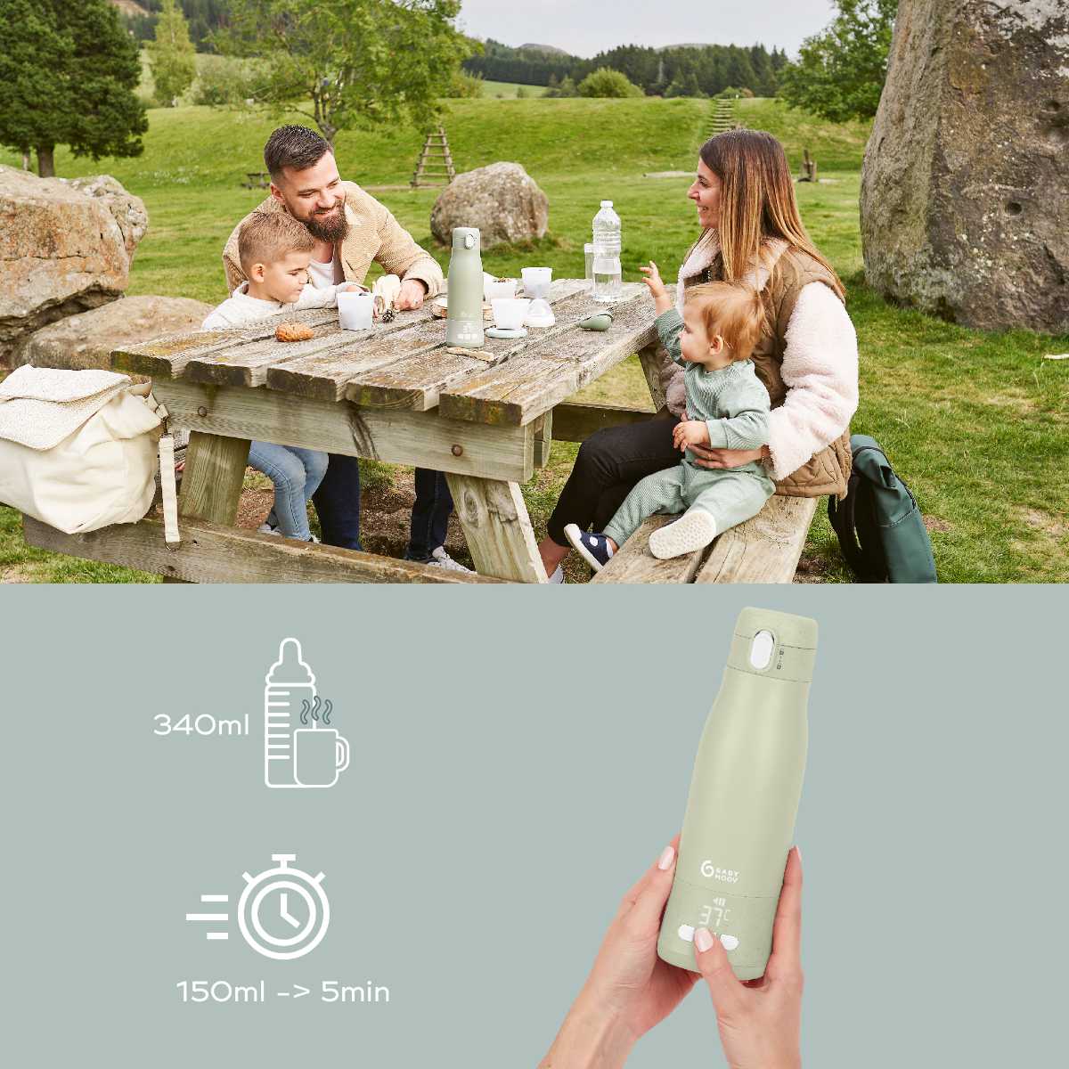 Babymoov Moov & Feed Travel Bottle Warmer