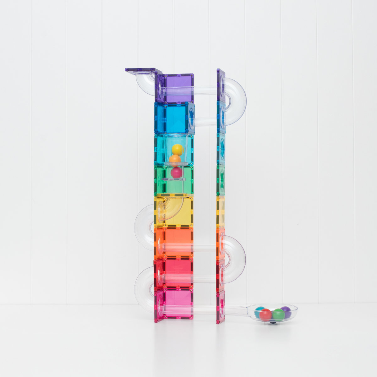 Connetix Magnetbausteine Bright Mega Ball Run Bundle – 316 Teile