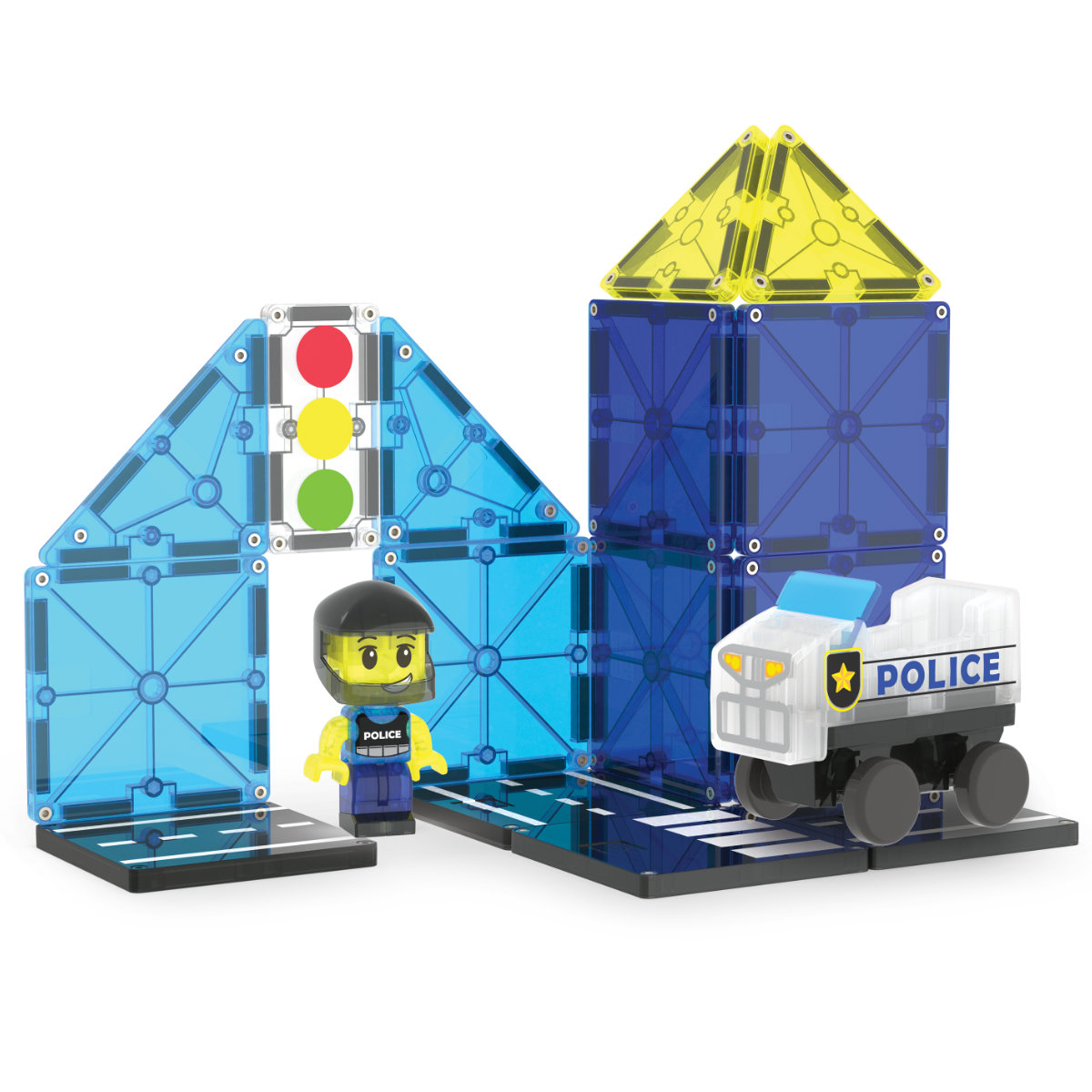 Magna-Tiles Police Patrol – 20 Piece