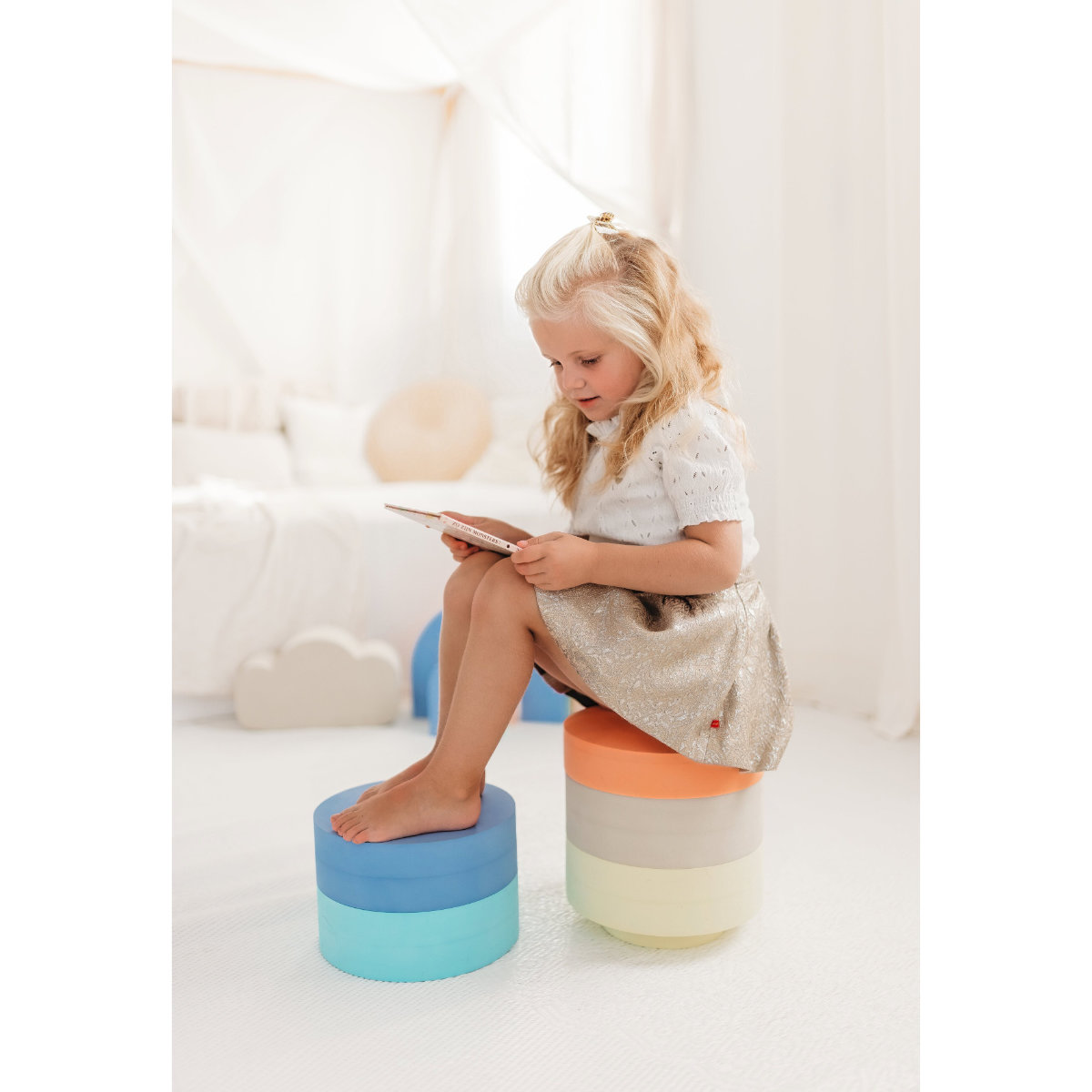 Moes Play Rainbow Chair Stacking Stones Set, 5 pcs