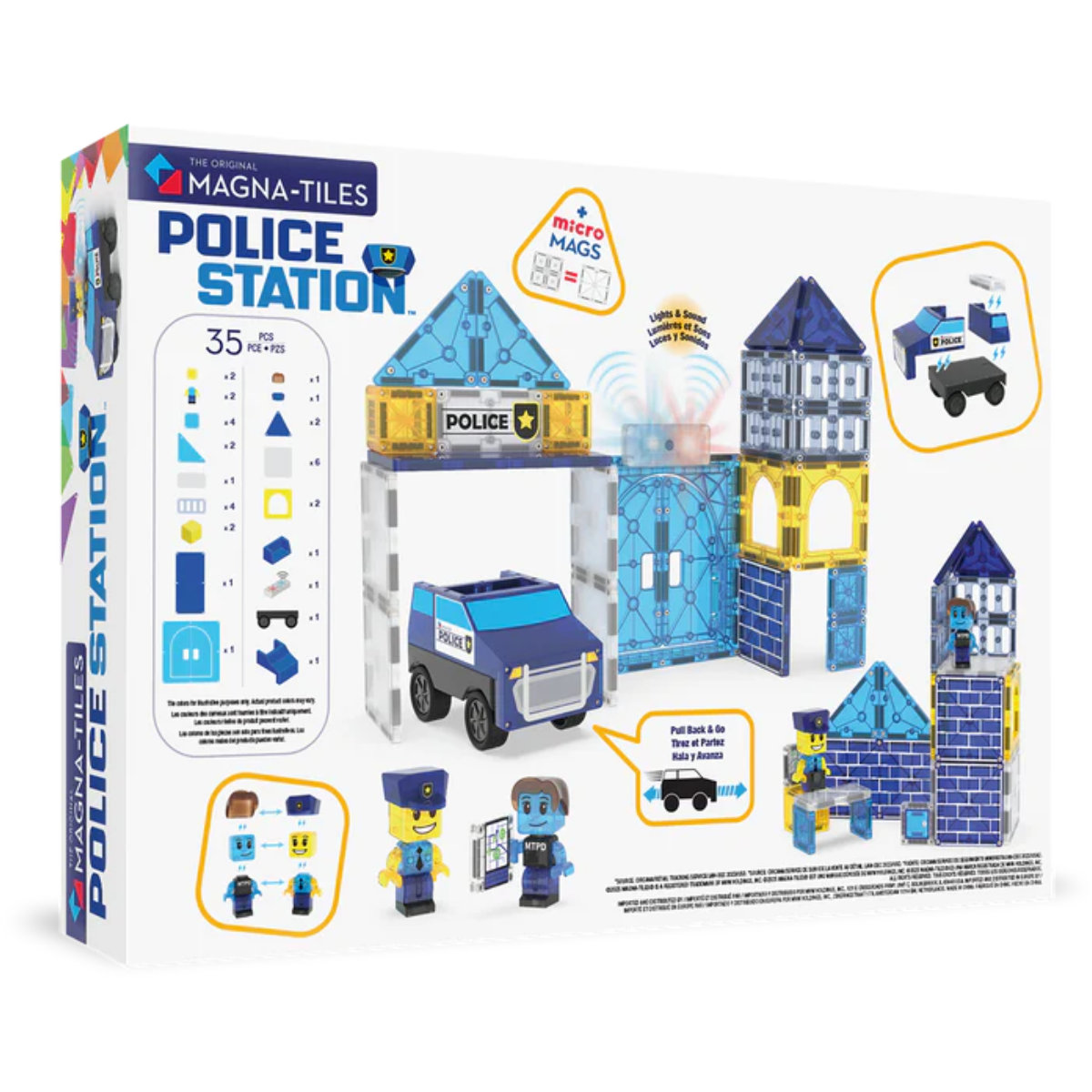Magna-Tiles Police Station – 35-Piece