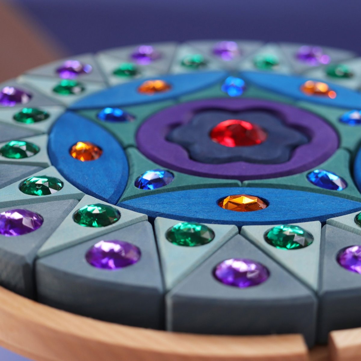 Grimms Small Glitter Mandala Building Set