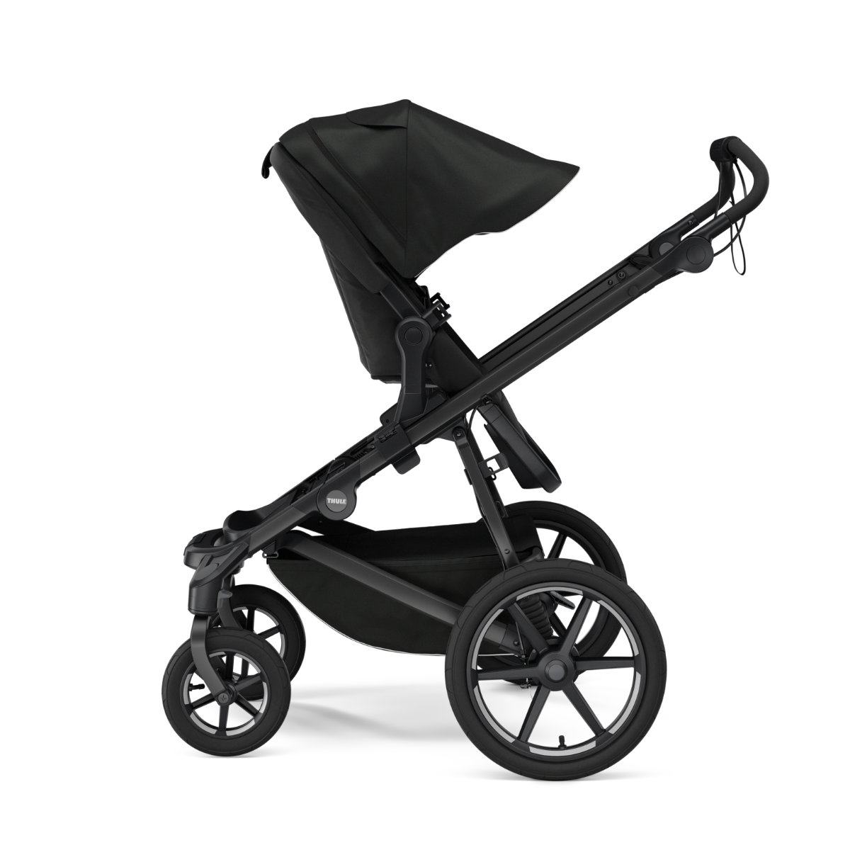 Thule Urban Glide Wendbarer Sitz in Schwarz - Seitenansicht