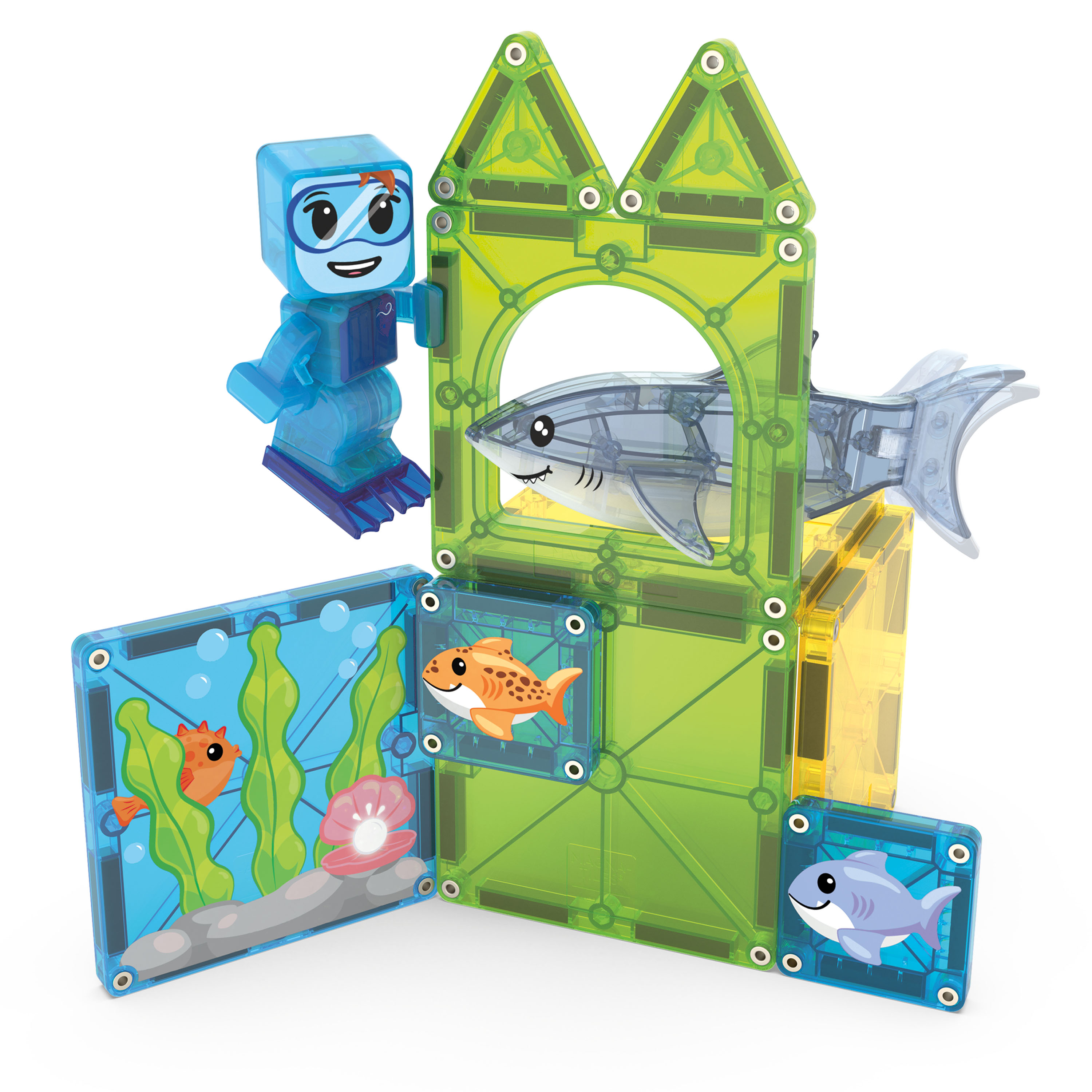 Magna-Tiles Shark-Drive - 13 Teile