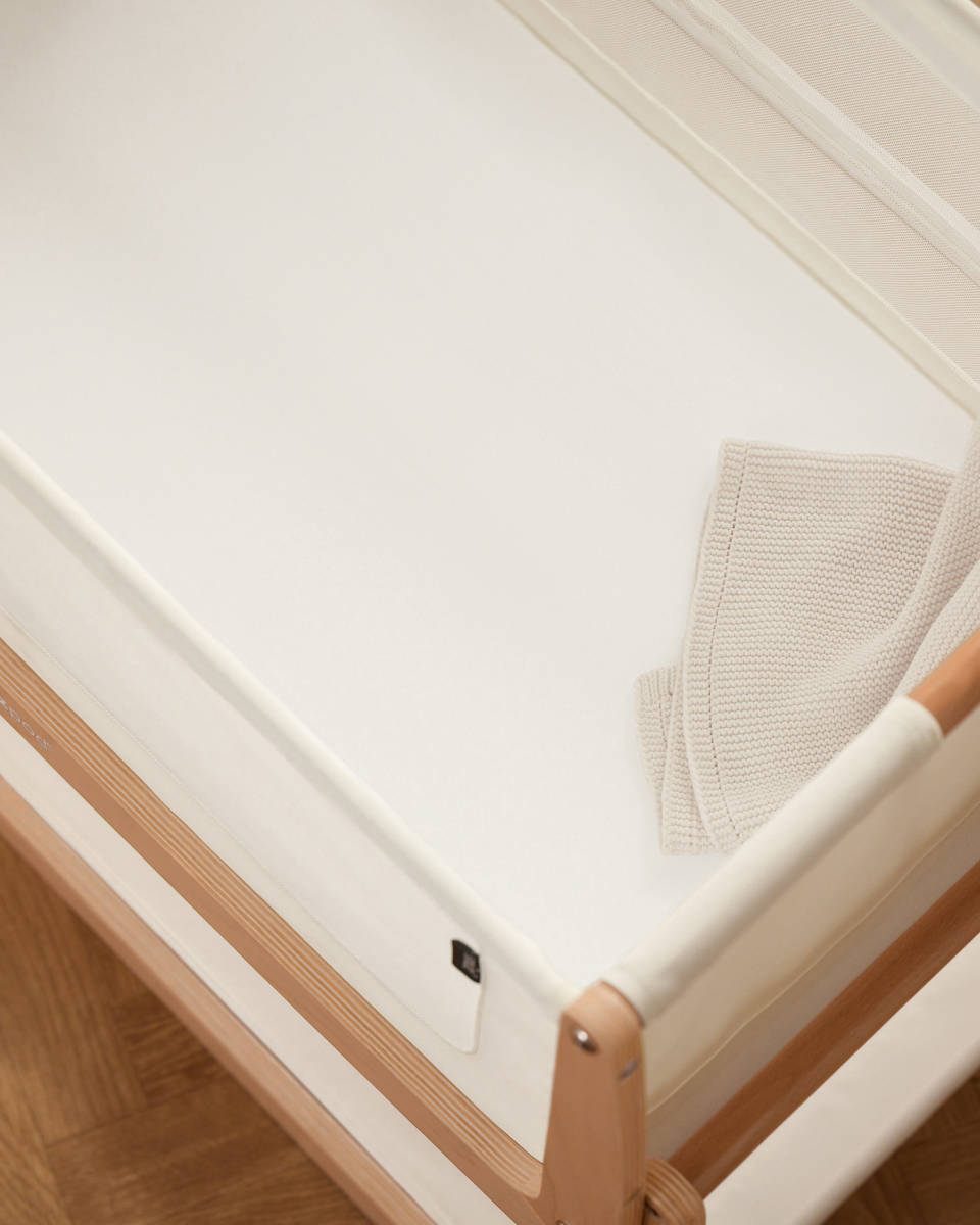 Snuz Fitted Sheets for Bedside Crib, 2-Pack