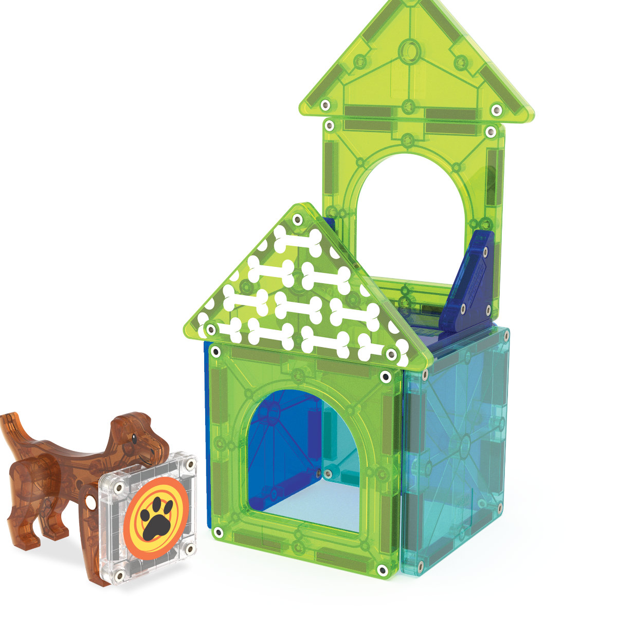 Magna-Tiles Dog house – 13 Teile