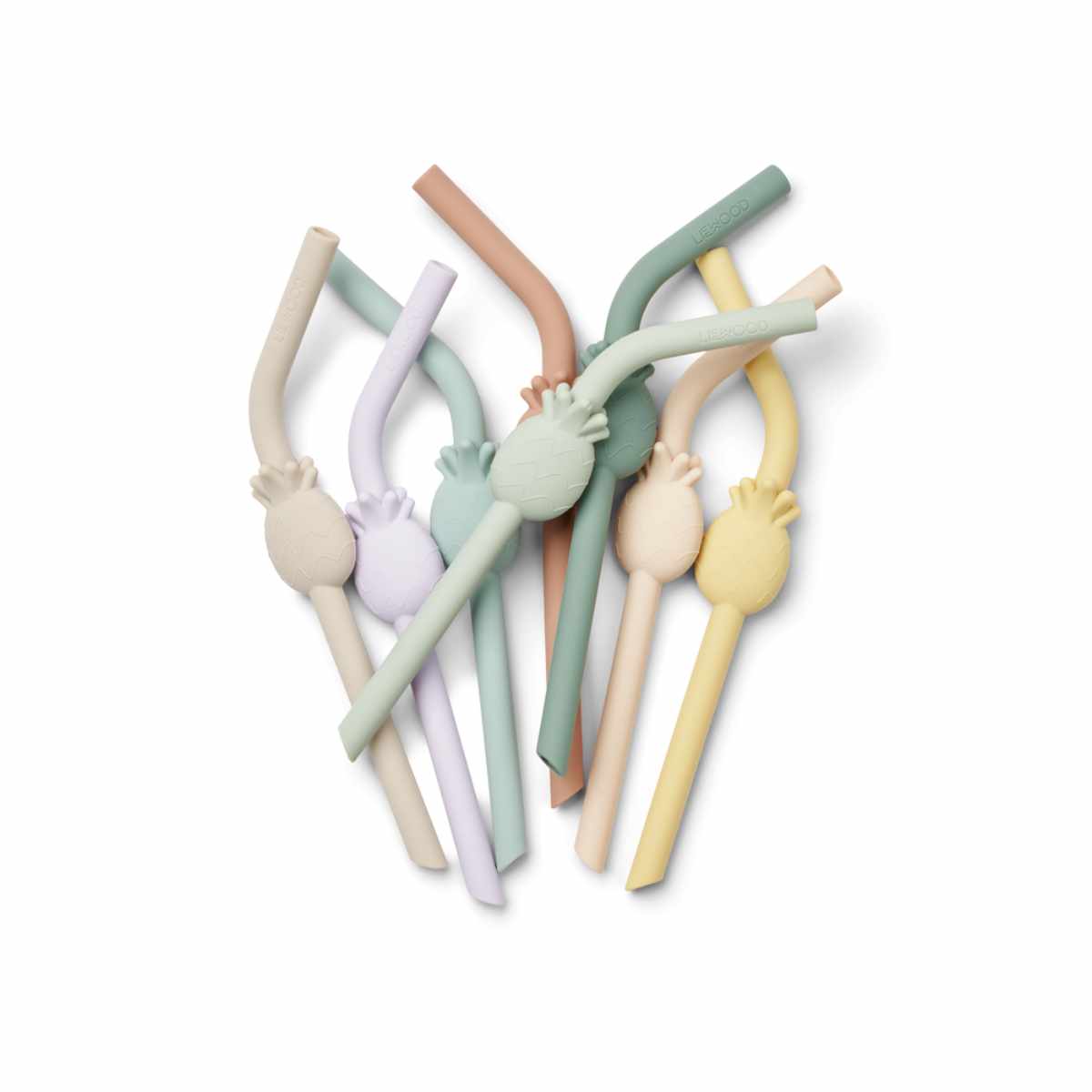 Liewood Carlson Trinkhalme mit Tiermotiv, 8-Pack