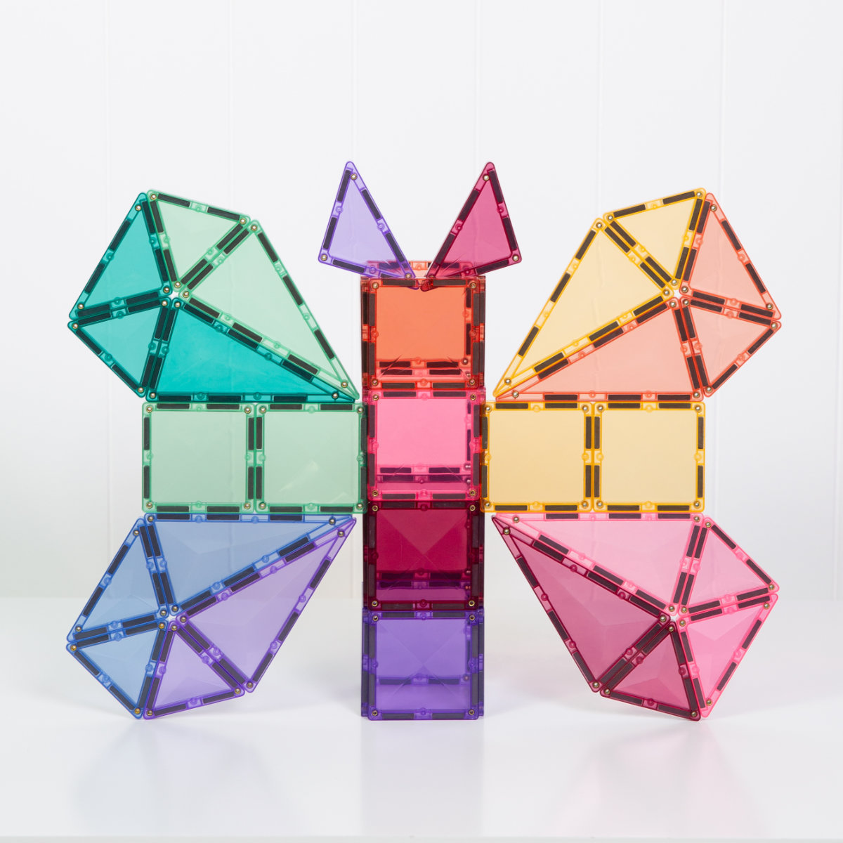Connetix Magnetic Tiles Pastel Starter Pack – 56 Pieces