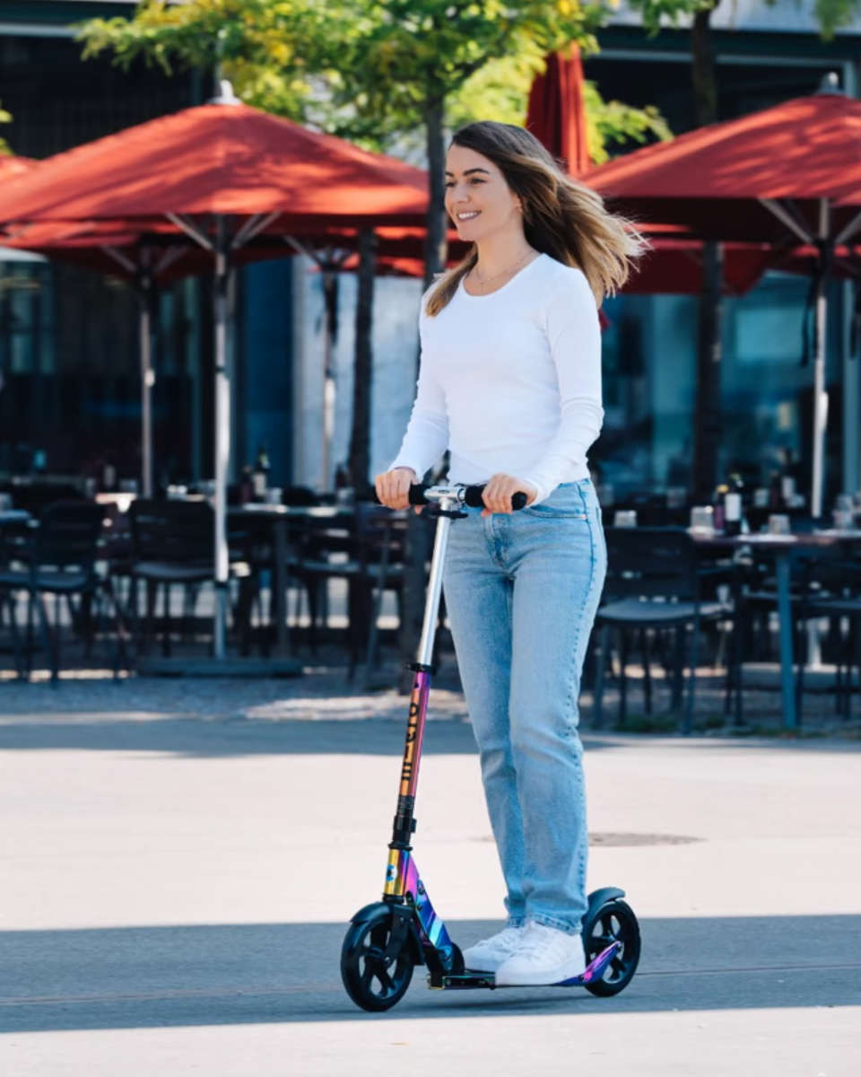 Micro Classic Neochrome – Foldable Scooter for Teens & Adults