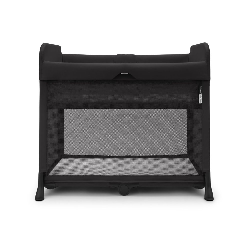Bugaboo Stardust Reisebett in Schwarz - Vorderansicht