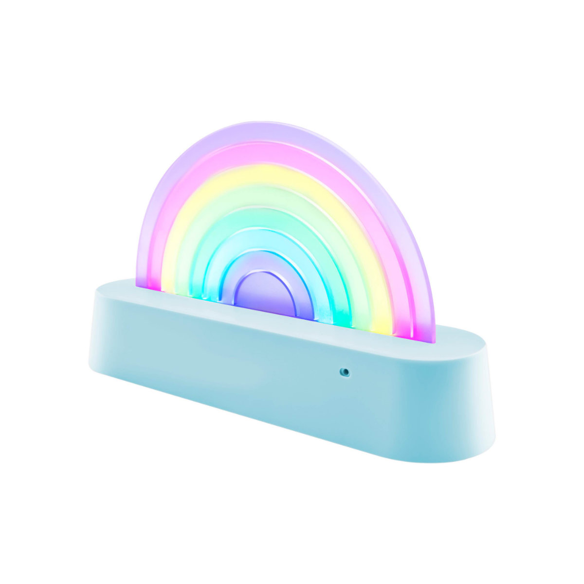 Lalarma Tanzende Regenbogen-Lampe in Blau - schräge Ansicht