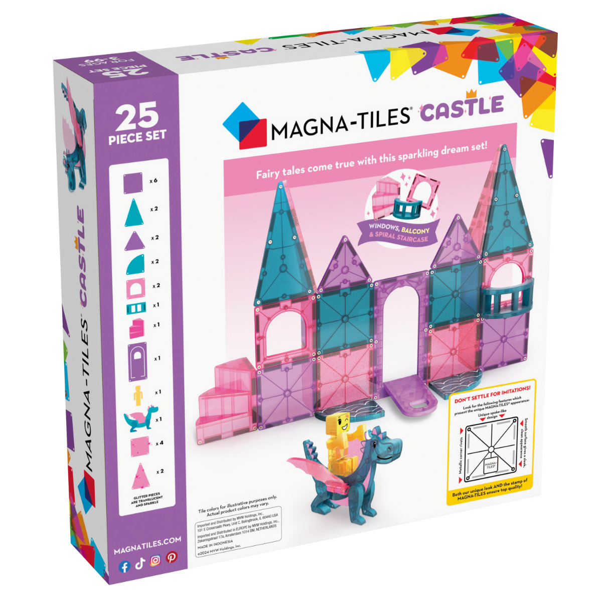 Magna-Tiles Schloss - 25 Teile