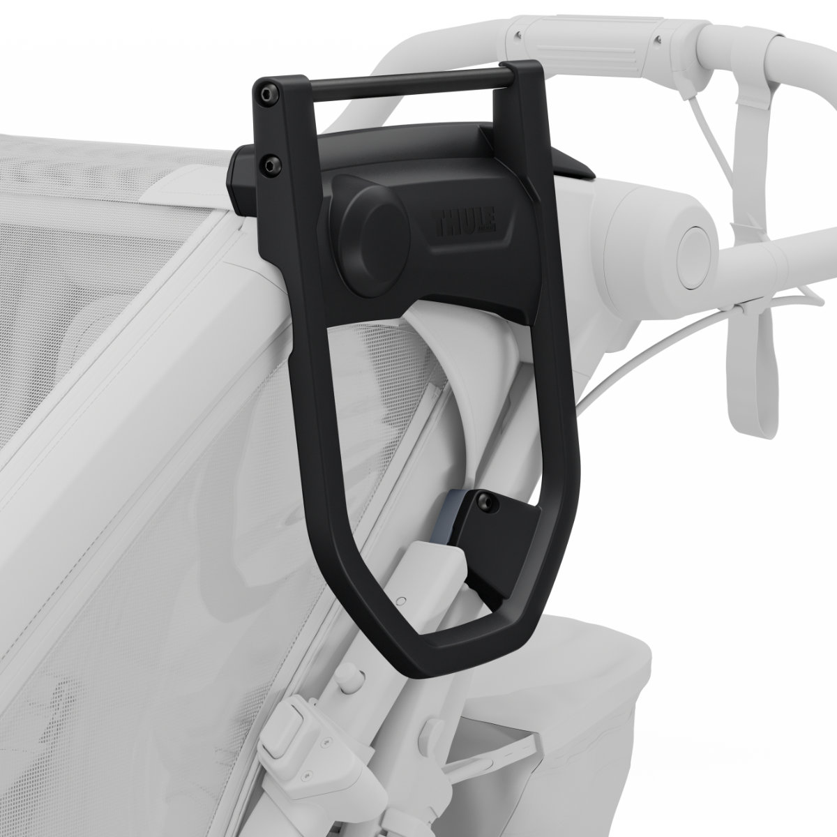 Thule Chariot 2 Taschenadapter in Schwarz - Detailansicht