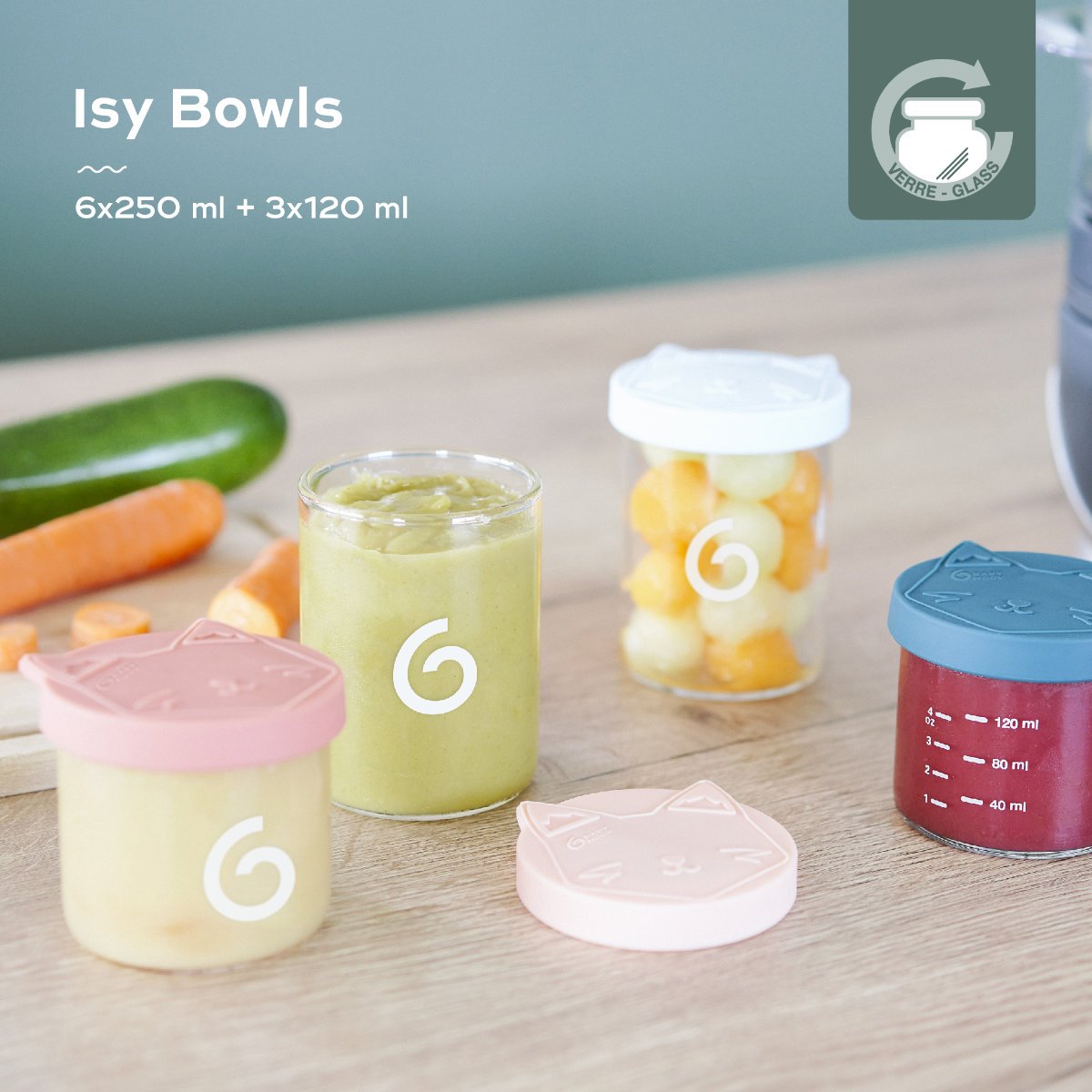 Babymoov Isy Bowls Storage Pots