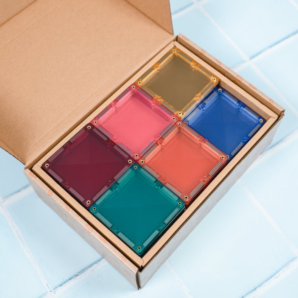 Connetix Magnetbausteine Set - Pastel Quadrate - 40 Teile