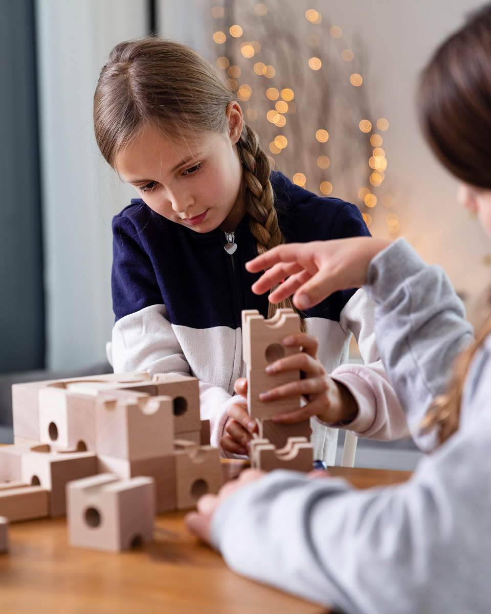 CUBORO Kugelbahn JUNIOR das Starter Set, 40-teilig