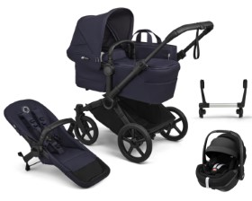 Bugaboo Kombikinderwagen in Dunkelblau - schräge Ansicht