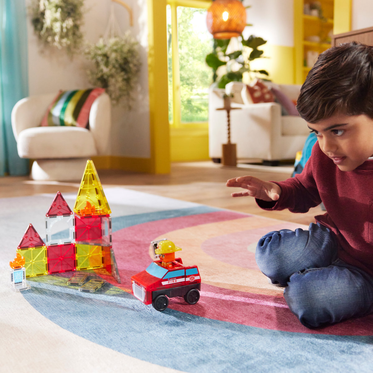 Magna-Tiles Fire Rescue – 27-Piece