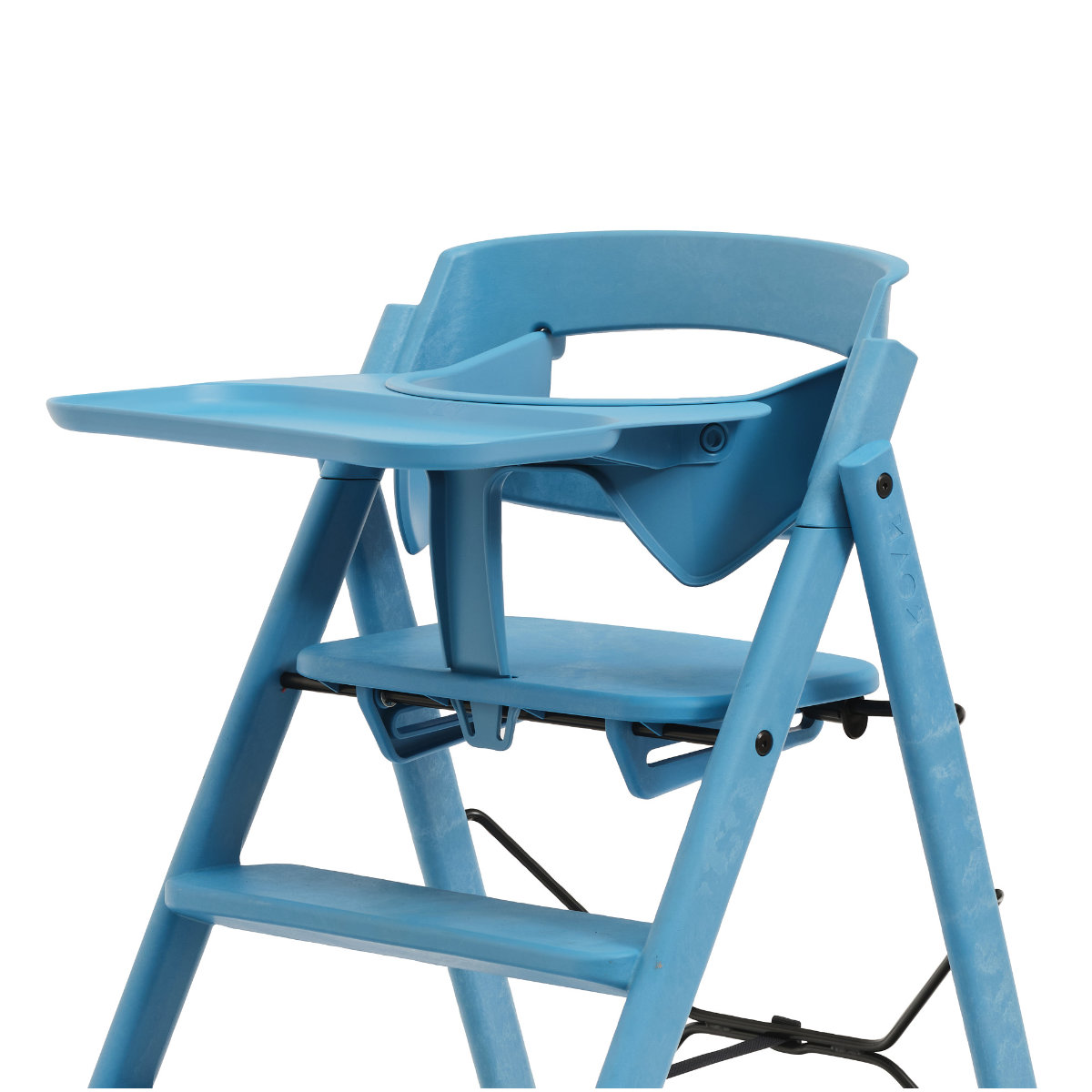 KAOS Klapp Mini Bügel & Tablett in Blau - schräge Ansicht KA-BPP-SAF-TRA-SWE-BLU