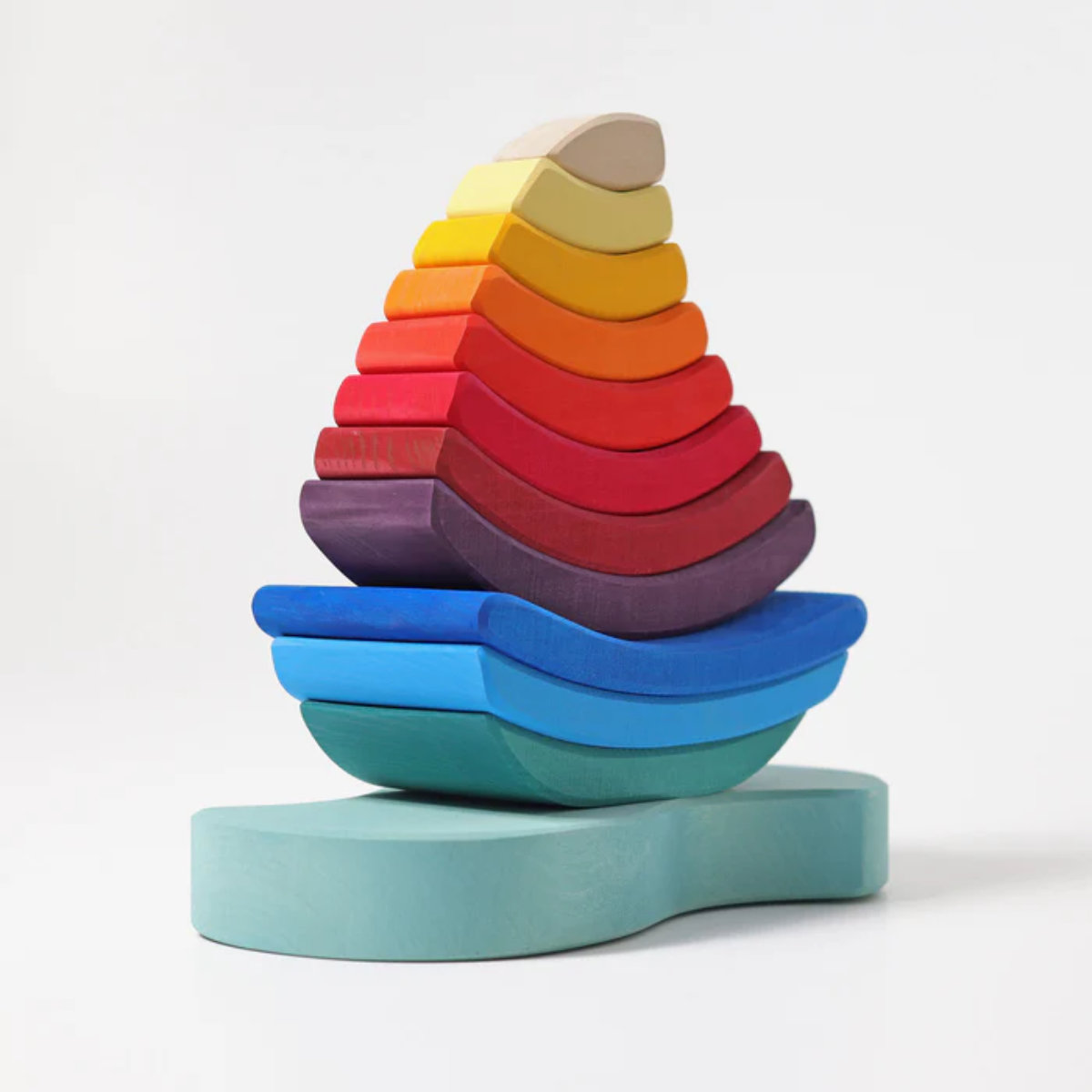 Grimm’s Wooden Stacking Tower Ship
