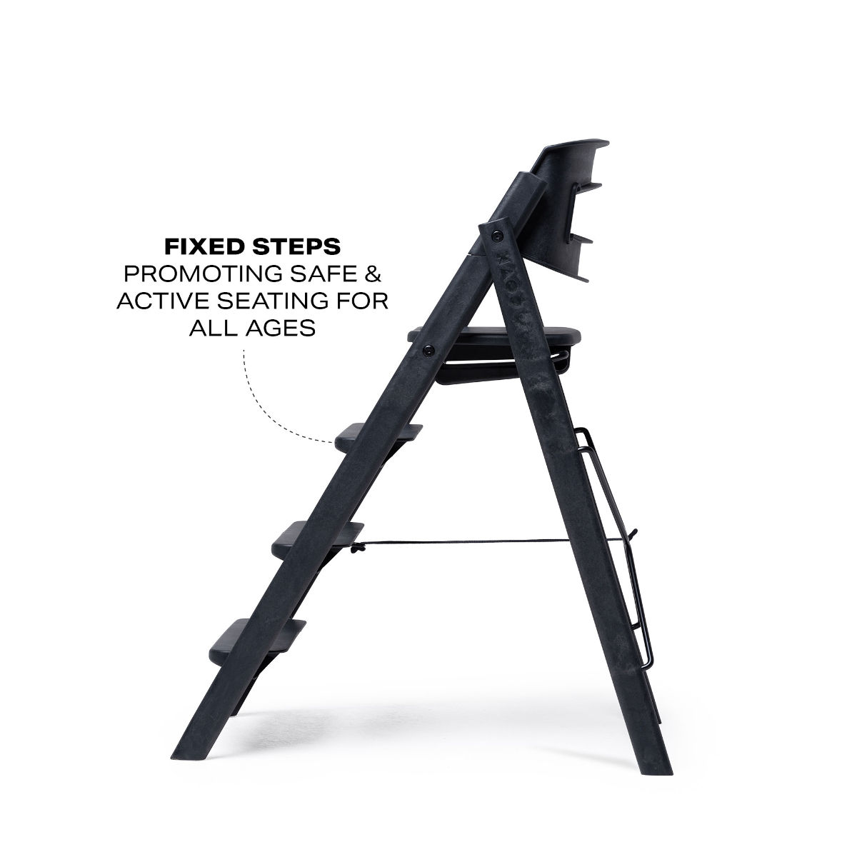 KAOS Klapp High Chair made of 100% Recycled Plastic, Foldable