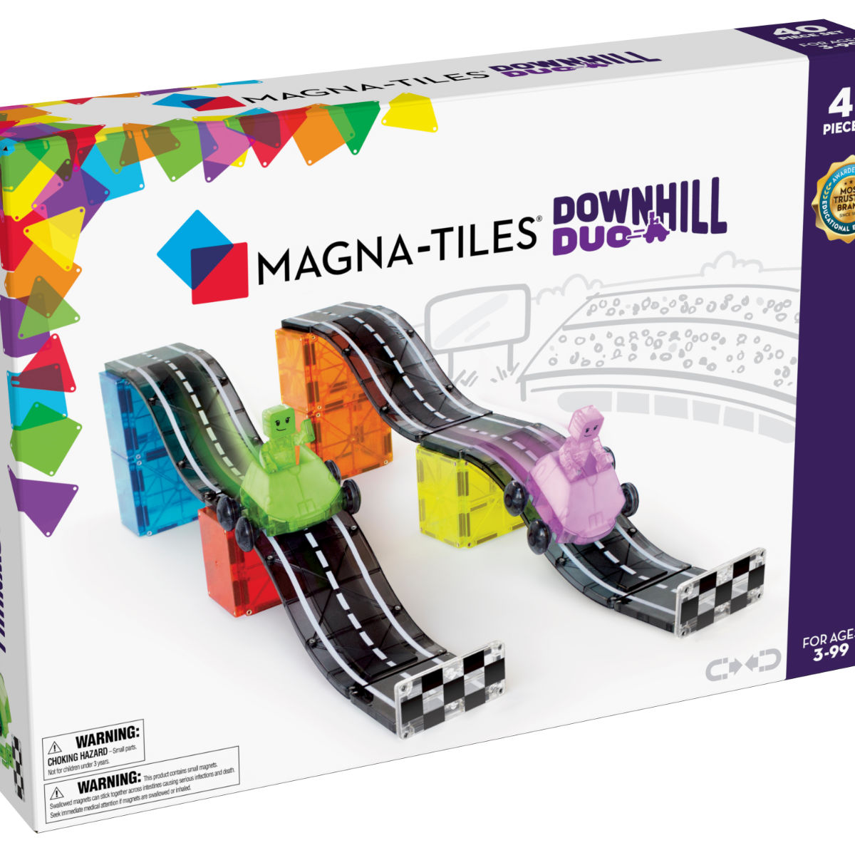 Magna-Tiles Downhill Duo - 40 Pieces