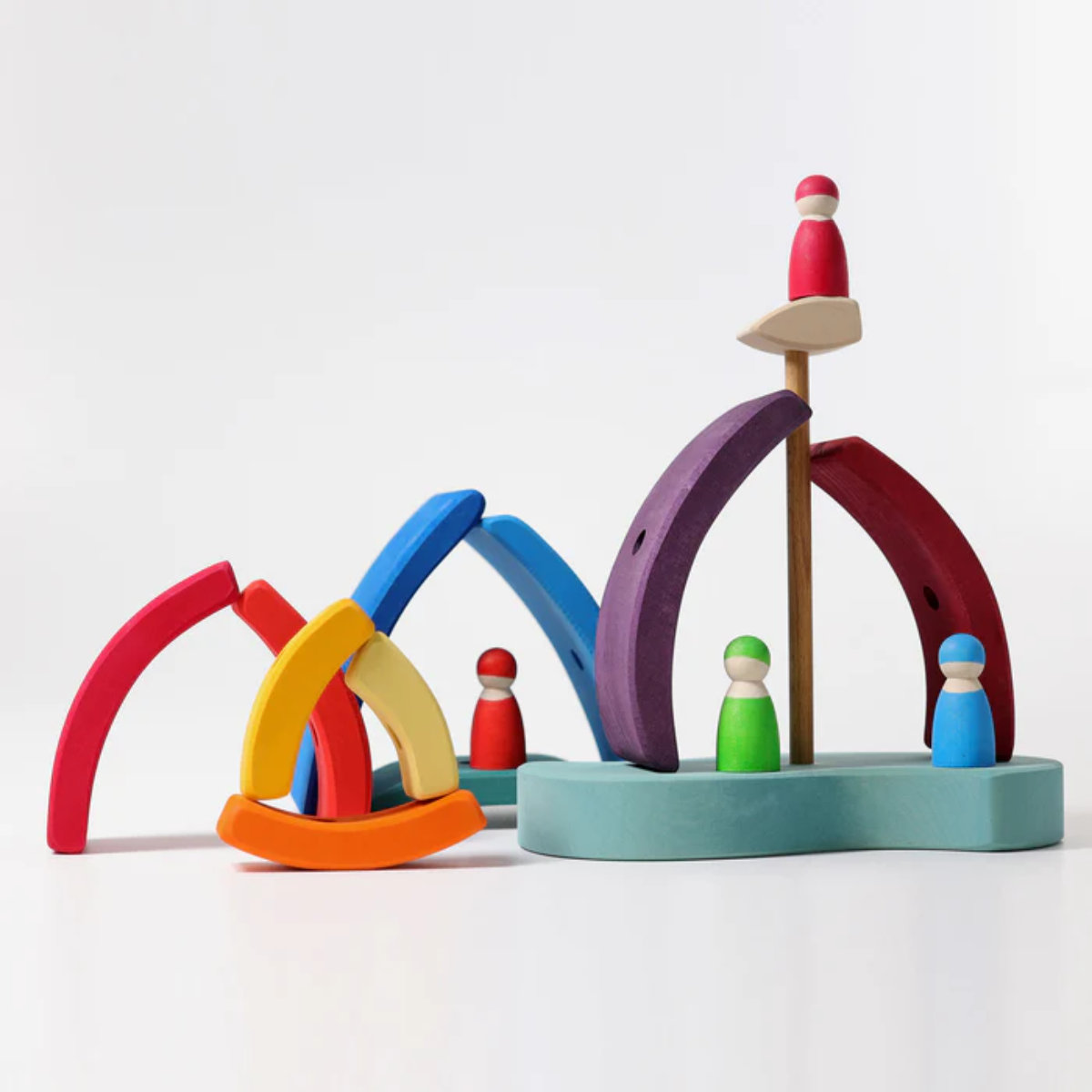 Grimm’s Wooden Stacking Tower Ship