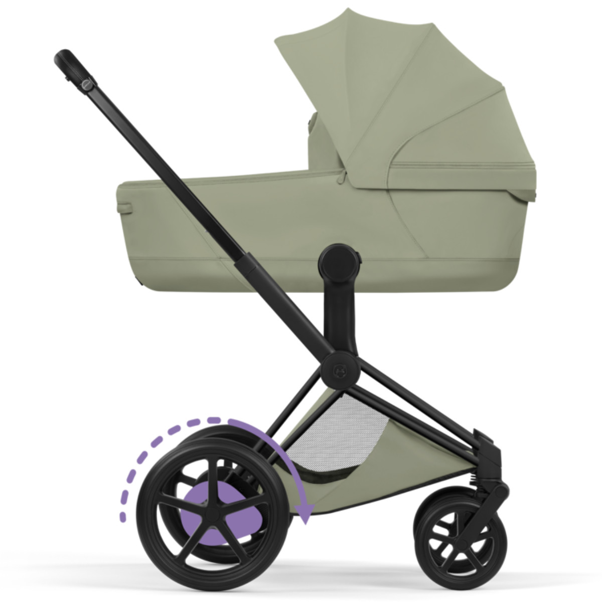 Cybex E-Priam 5 Style Kinderwagen Set 3 in 1 inkl. Cloud T i-Size Babyschale