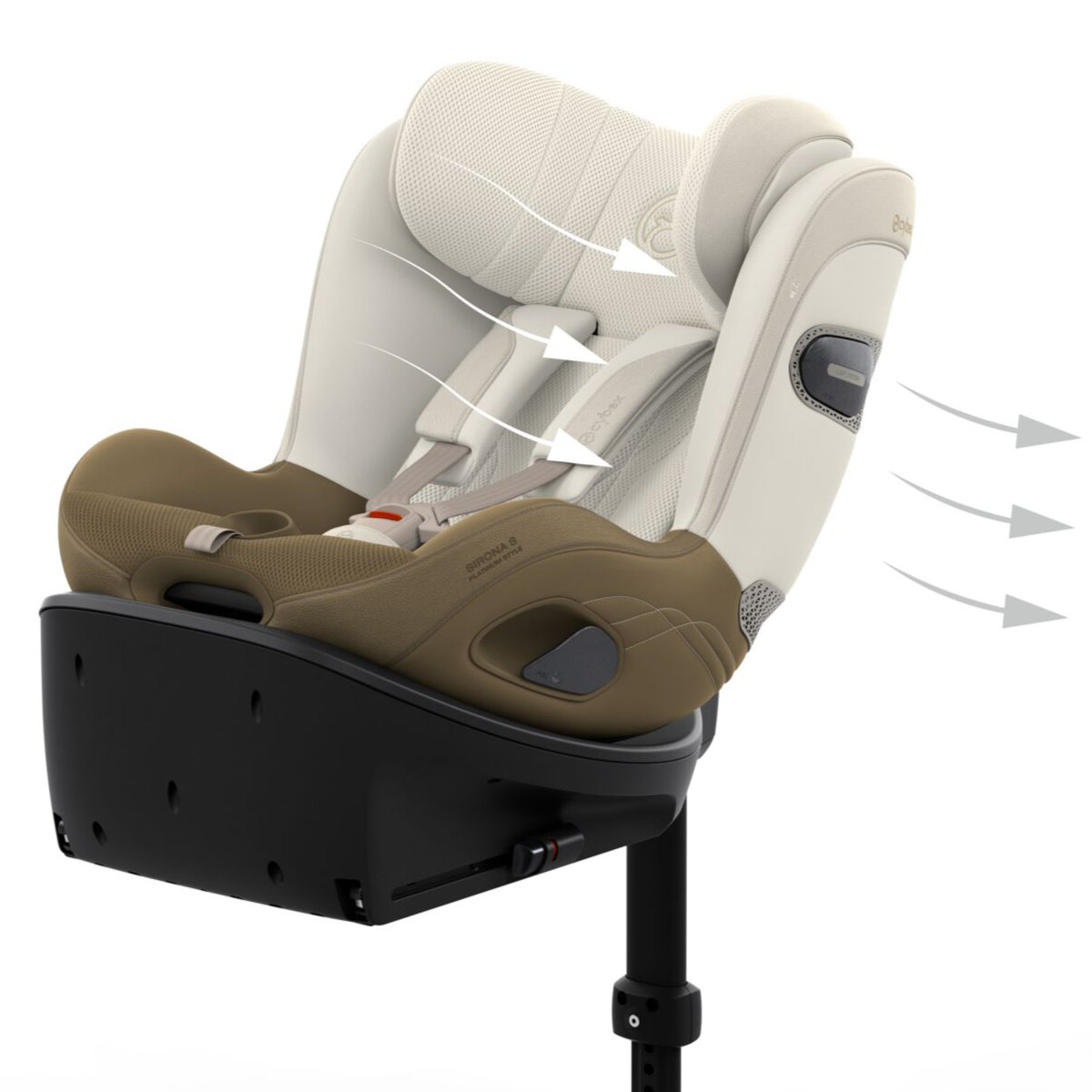 Cybex Sirona Si i-Size Car Seat (3 Months–4.5 Years) with integrated base