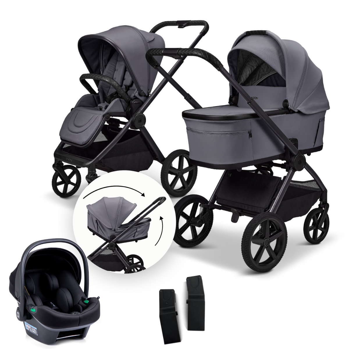 Moon Gio Fold 3 in 1 Stroller Set incl. Moon Lola Infant Car Seat
