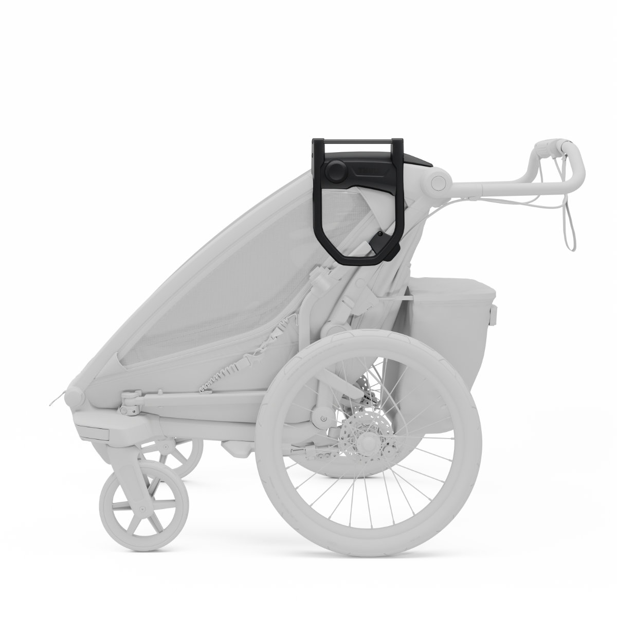 Thule Chariot 2 Taschenadapter Schwarz - Seitenansicht