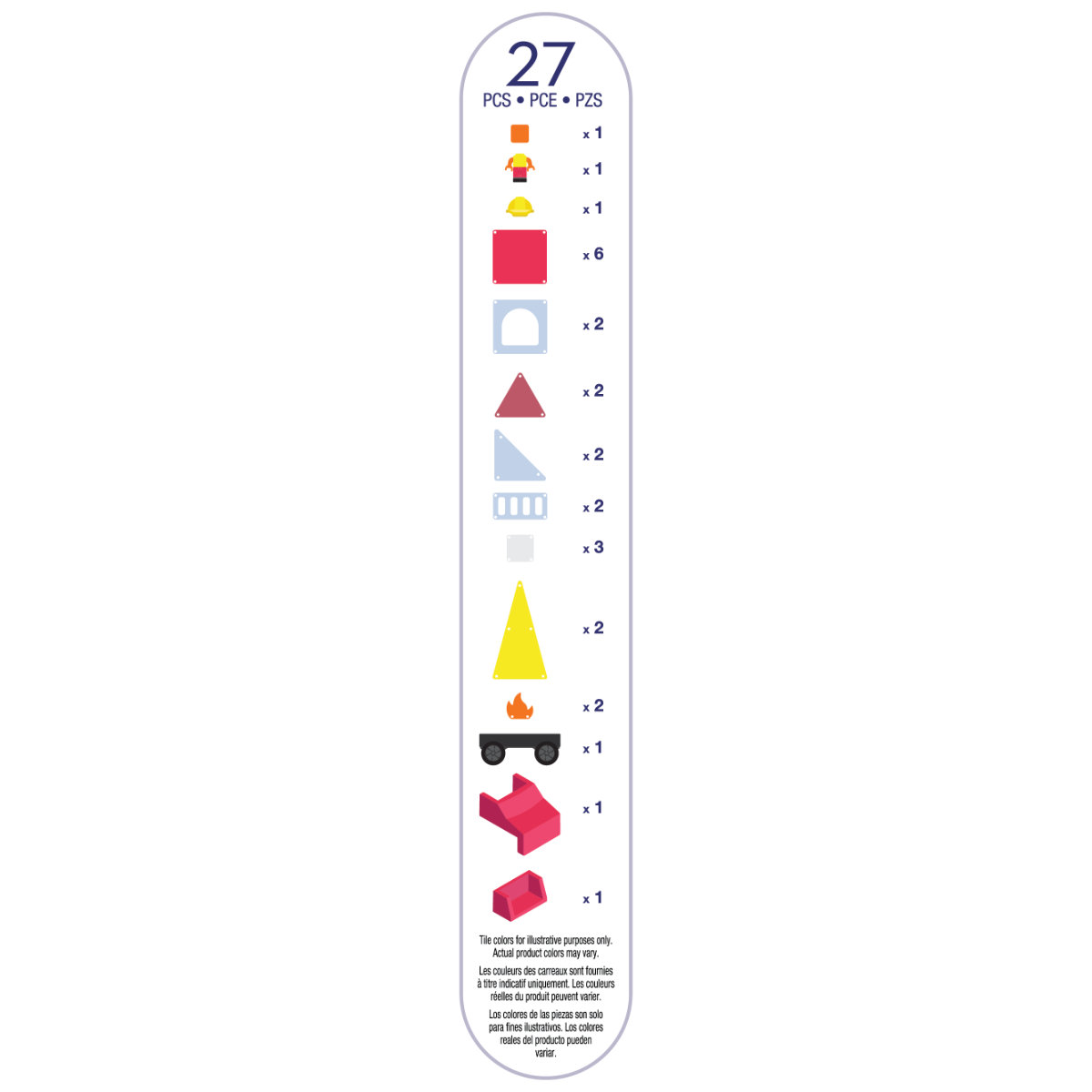 Magna-Tiles Fire Rescue – 27-Piece