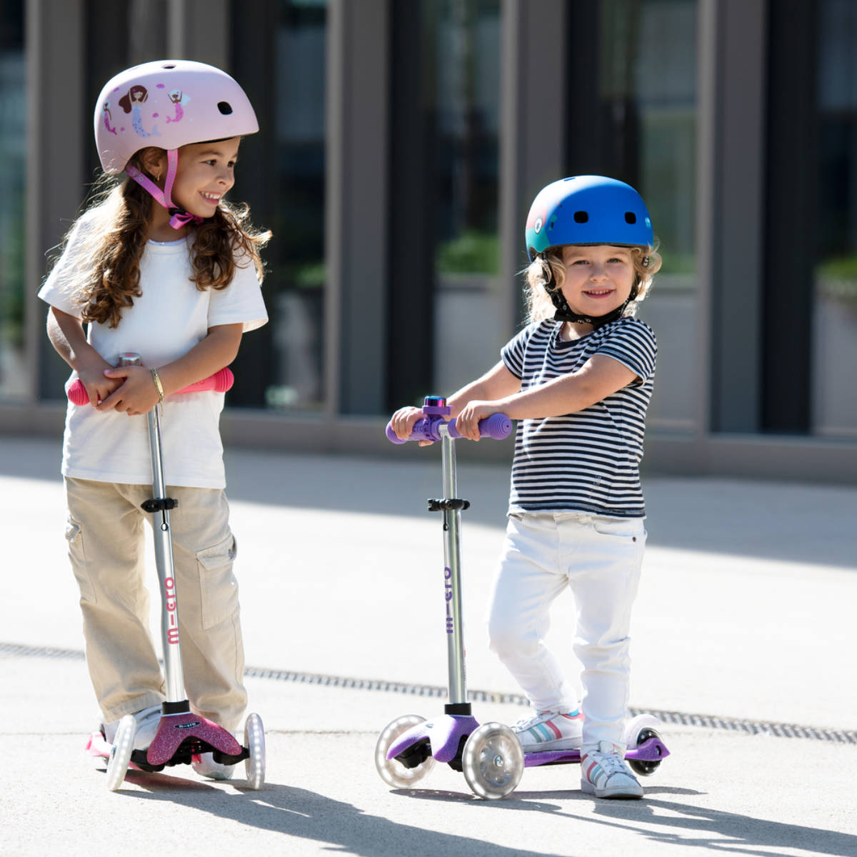 Mini Micro Deluxe GLITTER Scooter with LED Wheels