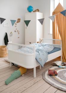 Sebra Bett, Junior & Grow Weiß Jugendbett 90x160/200cm