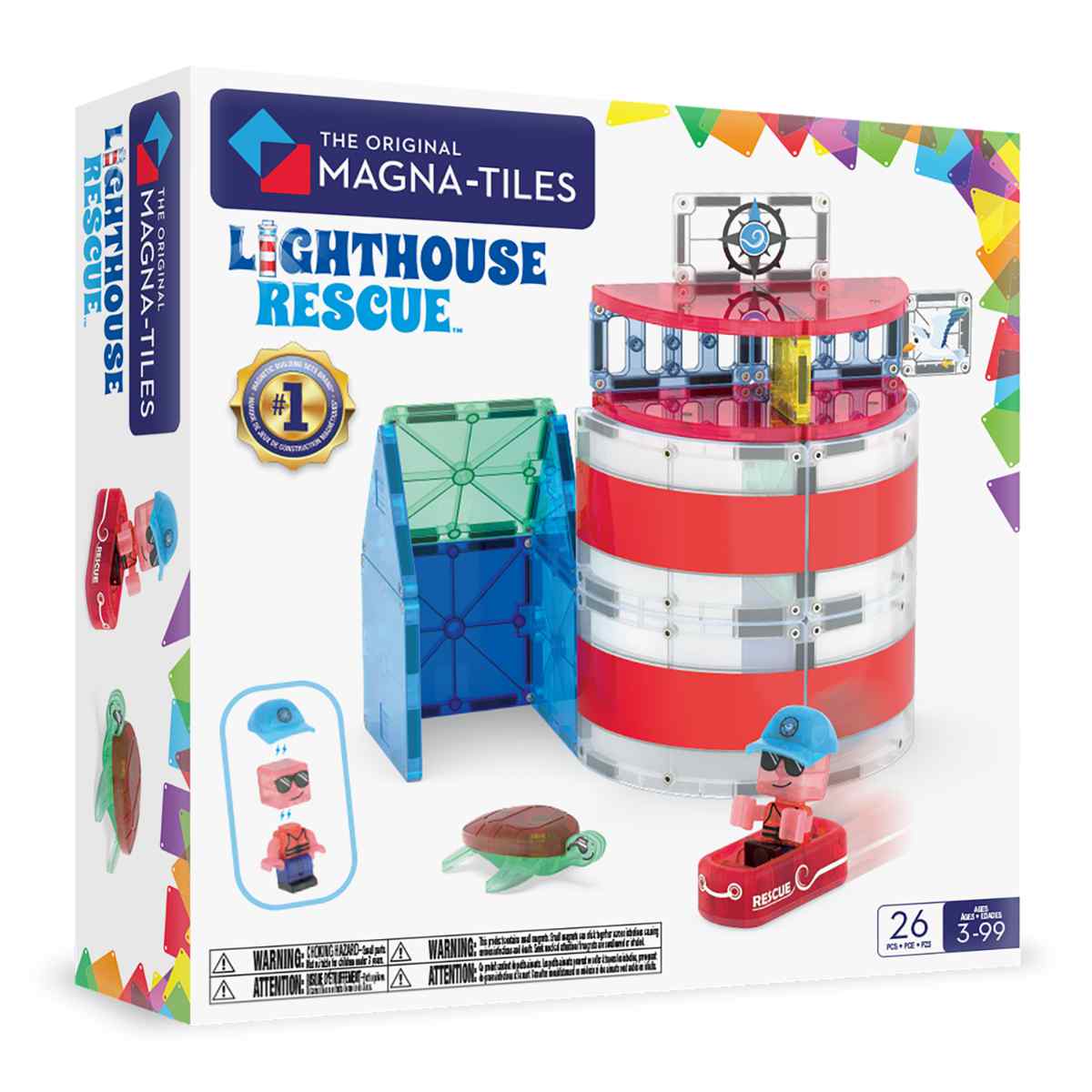 Magna-Tiles Lighthouse Rescue - 26 pieces