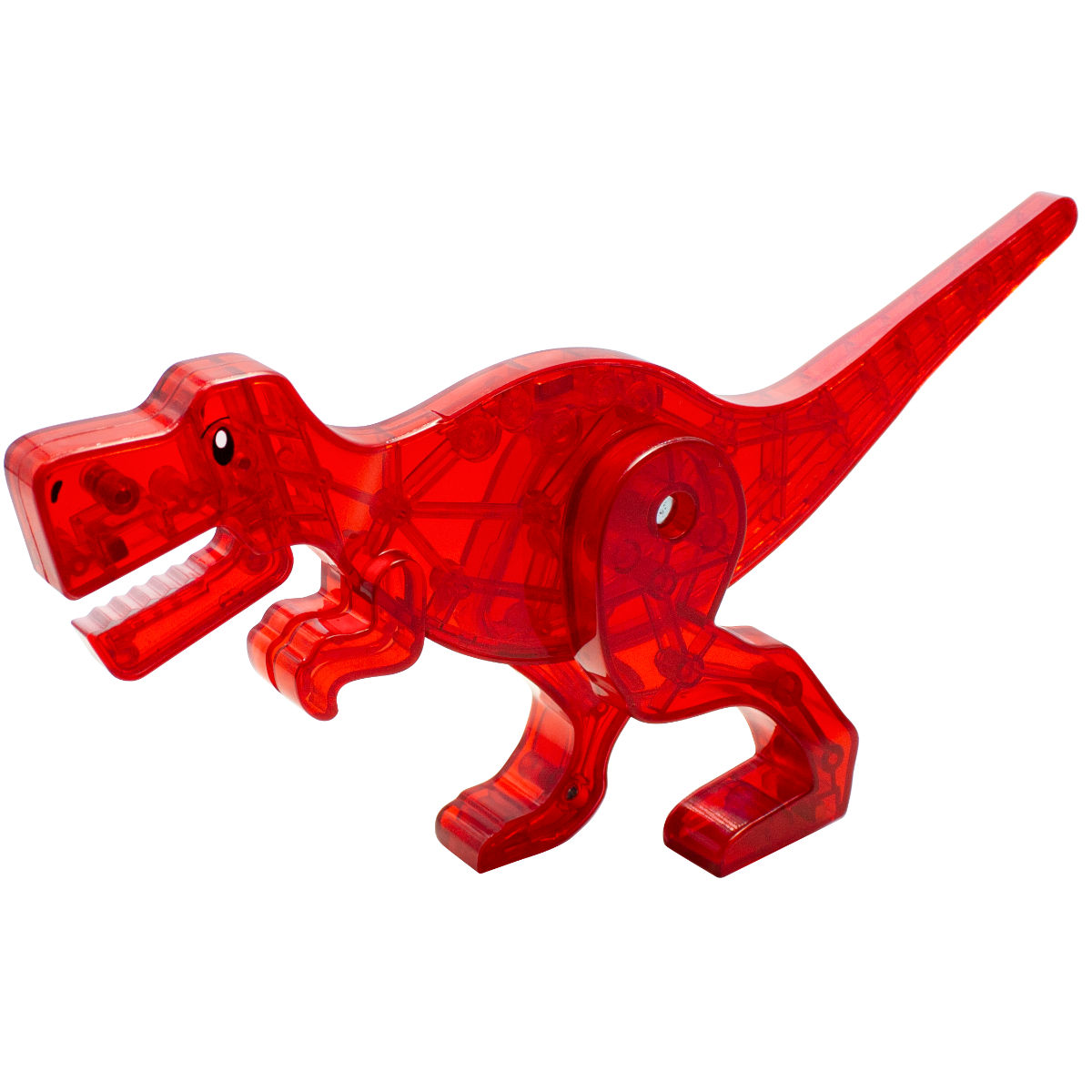 Magna-Tiles Dino World 22840 Dino in Rot - Seitenansicht