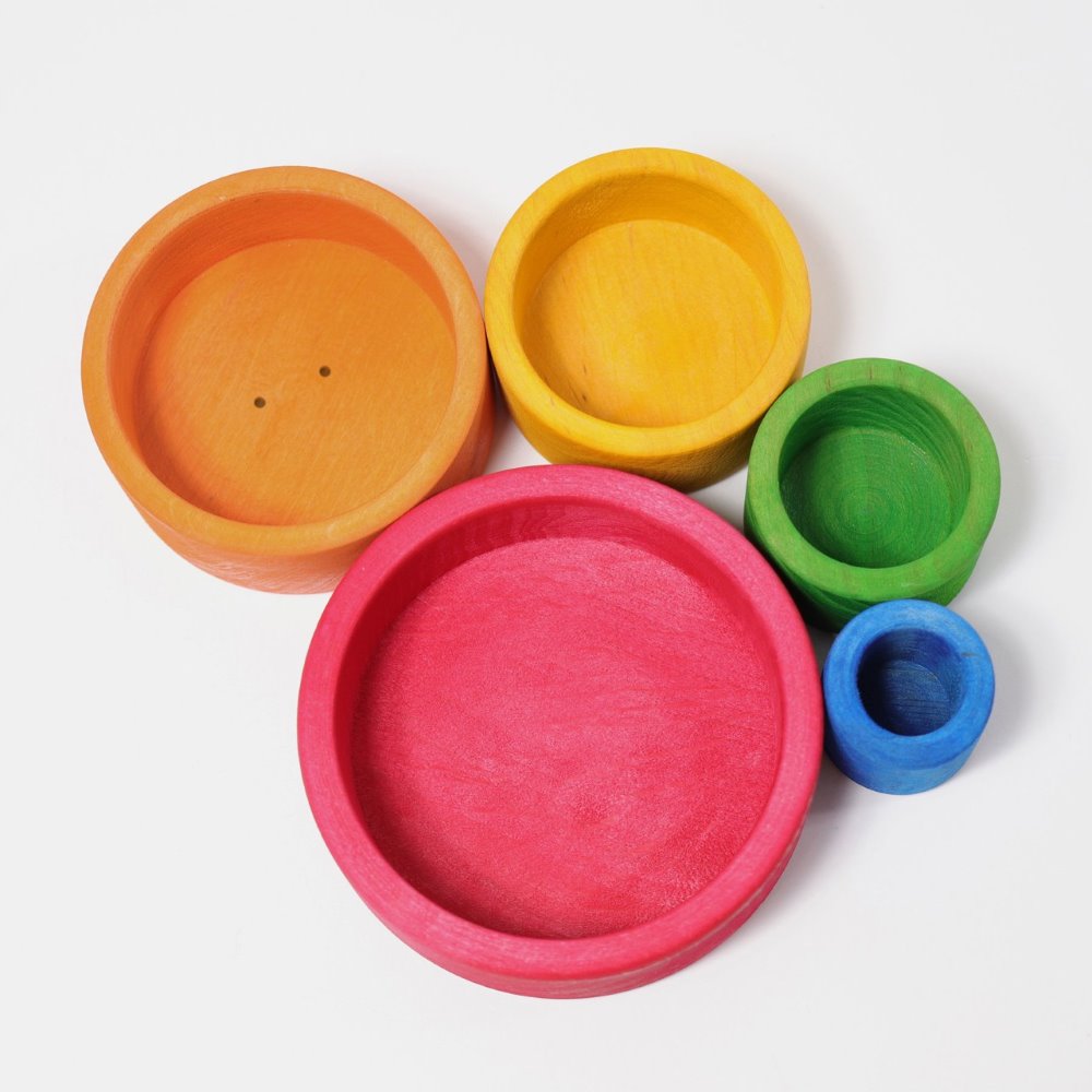 Grimms Colorful Wooden Bowl Set