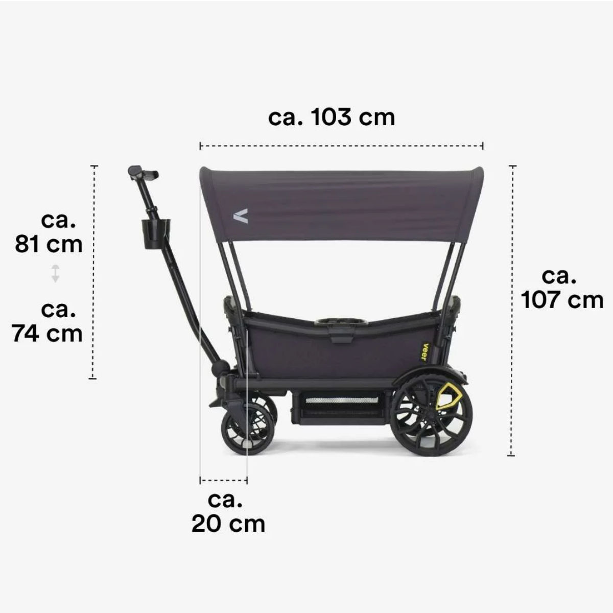 VEER Cruiser Bollerwagen Sonnensegel