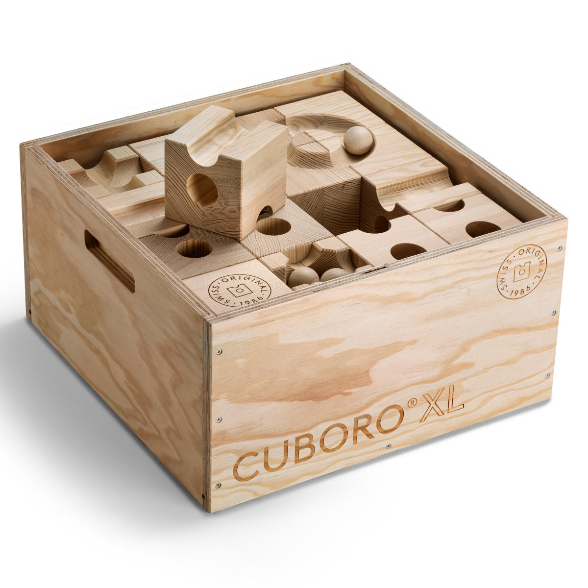 CUBORO XL Marble Run – Large Format Construction Set, 33 Pieces
