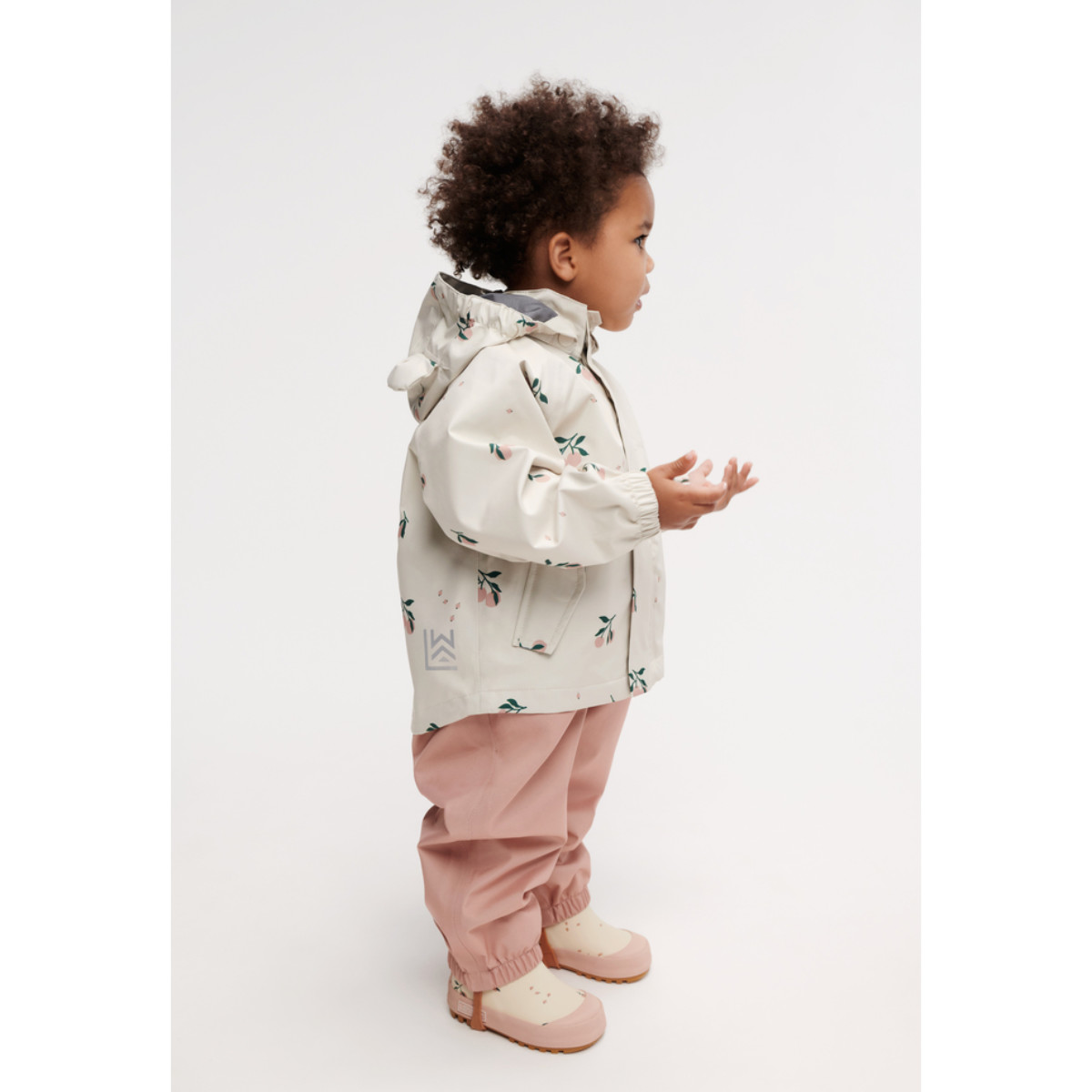 Liewood Tekla Kinder Gummistiefel beige - Seitenansicht