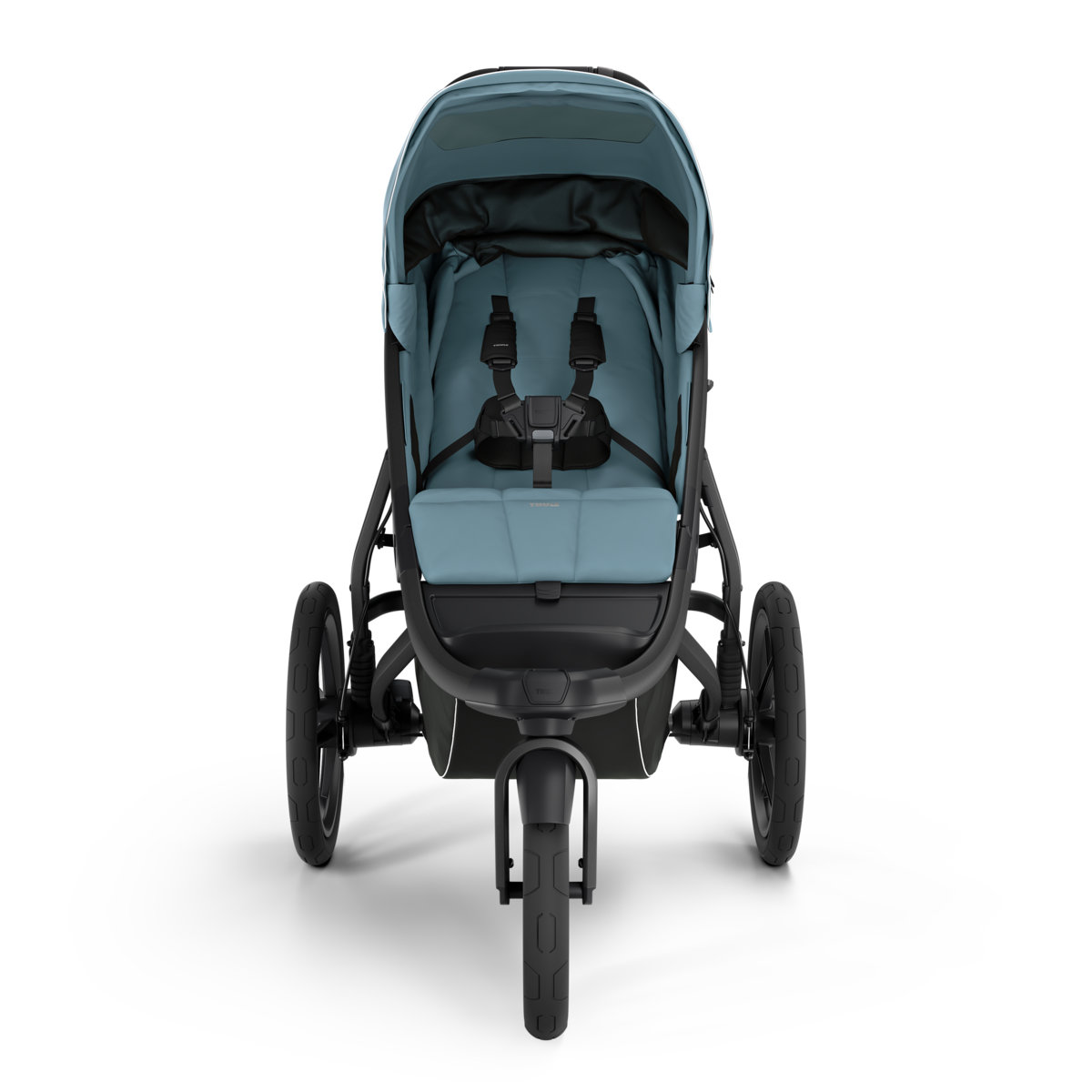Thule Urban Glide 3 Kinderwagen Set in Blau - Vorderansicht