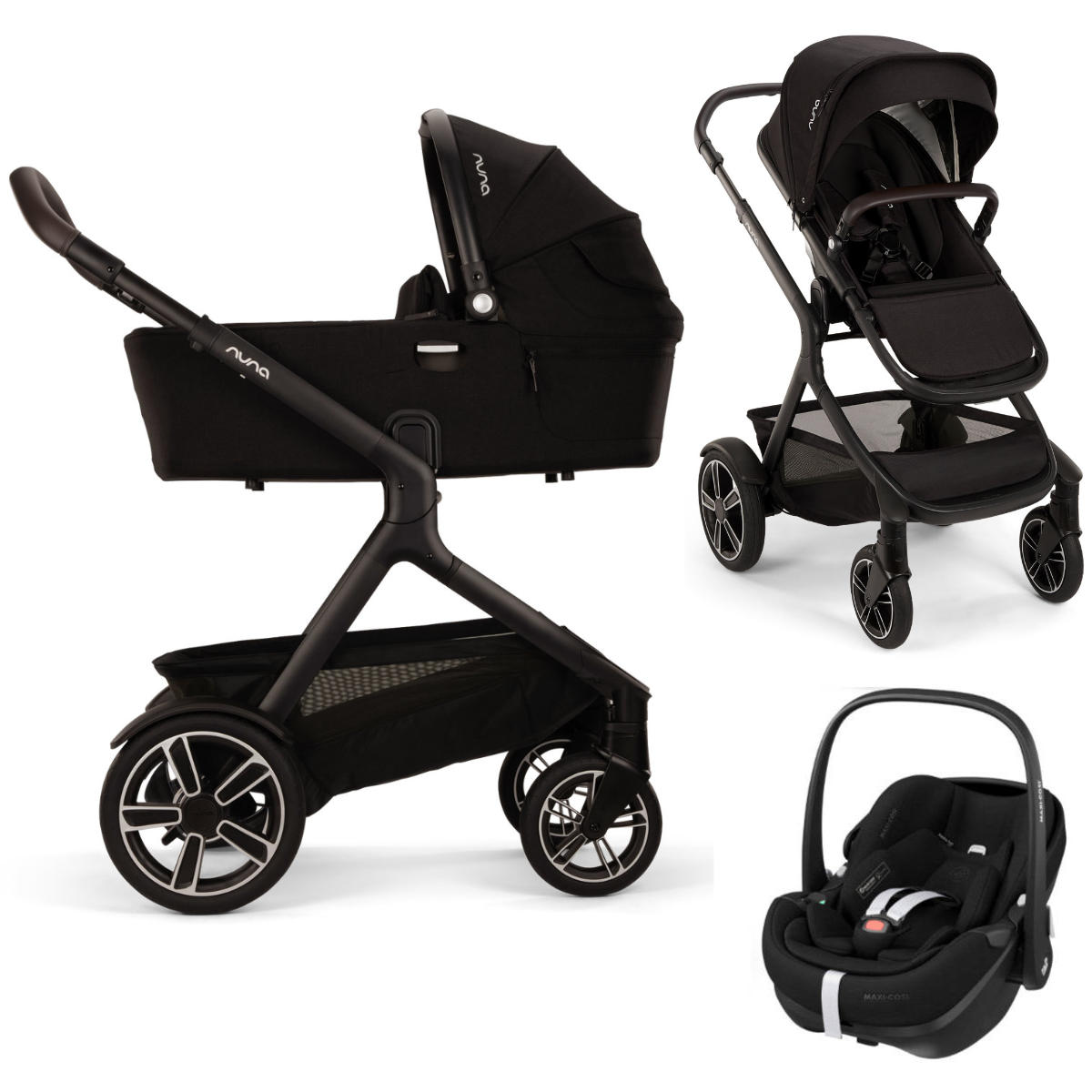 Nuna DEMI Next Pram Set 3-in-1 incl. Maxi Cosi Pebble 360 Pro 2 i-Size