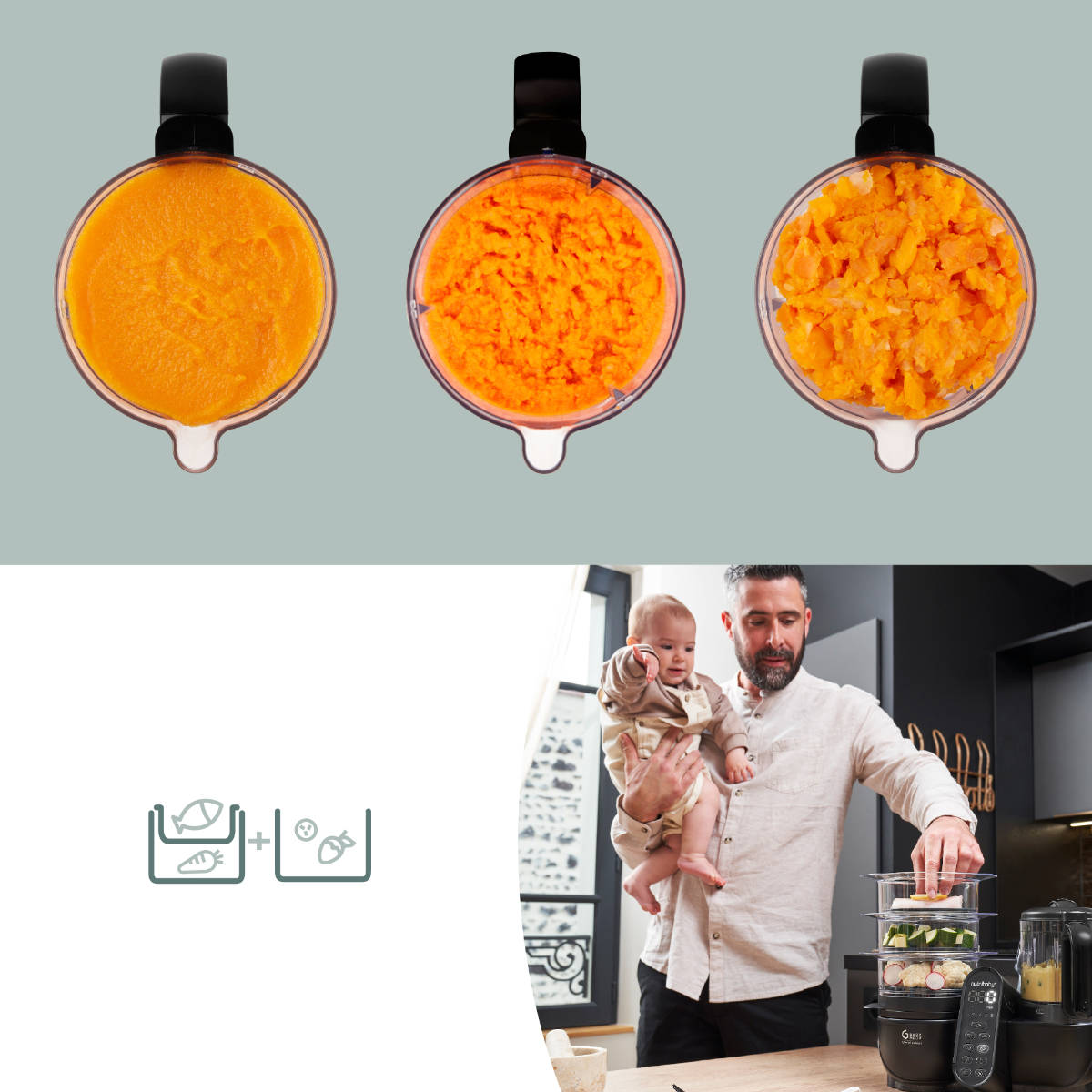 Babymoov Nutribaby(+) XL 6-in-1 Babynahrungszubereiter