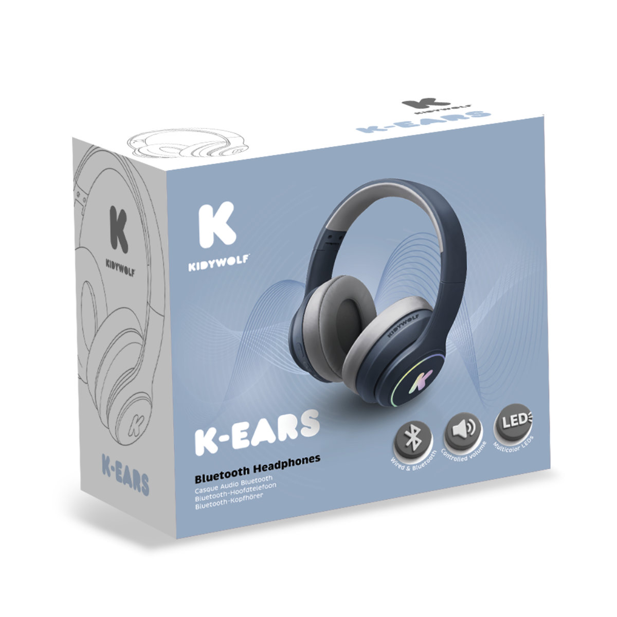 Kidywolf K-EARS Bluetooth Kinderkopfhörer