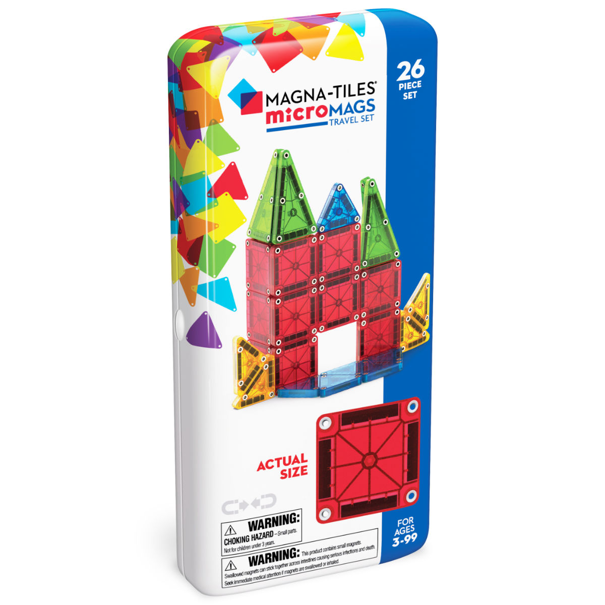Magna-Tiles microMAGS Reiseset - 26 Teile