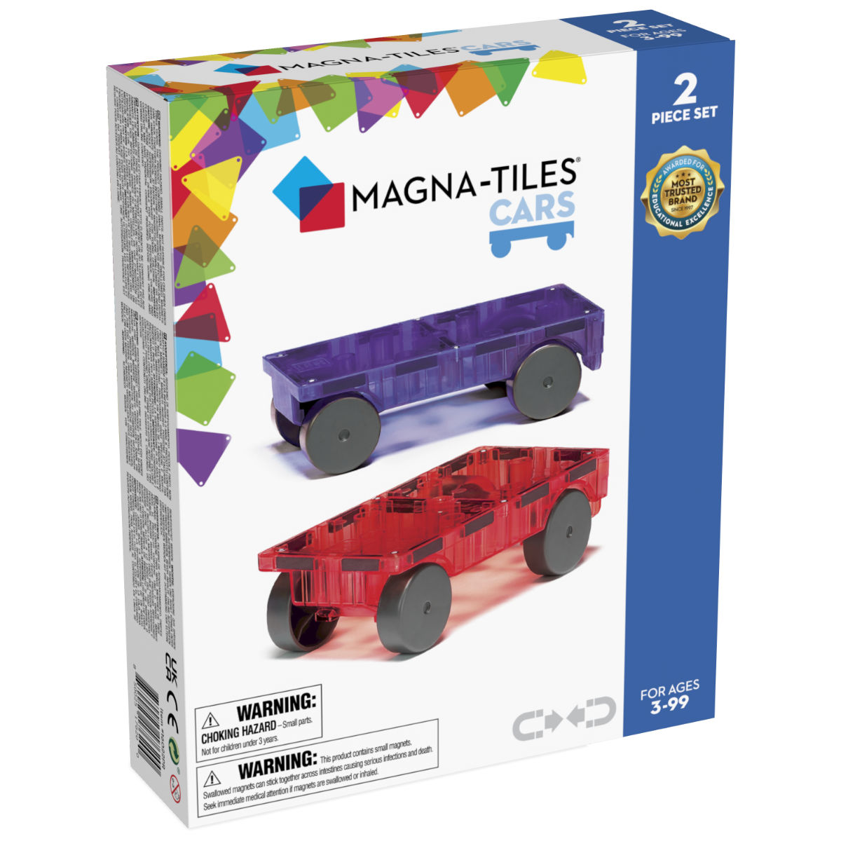 Magna-Tiles Cars – 2 Cars