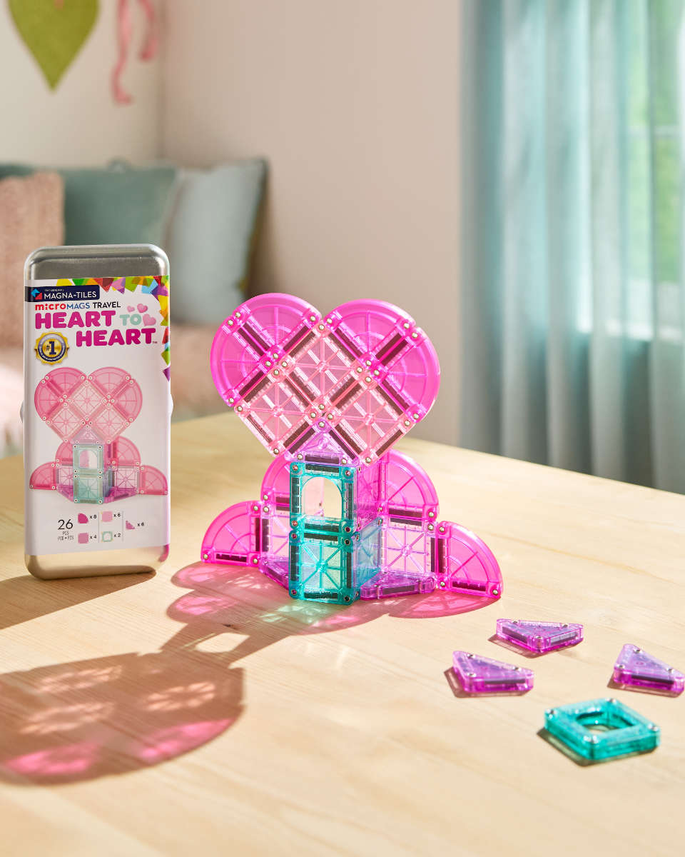 Magna-Tiles microMAGS Heart to Heart Reiseset - 26 Teile
