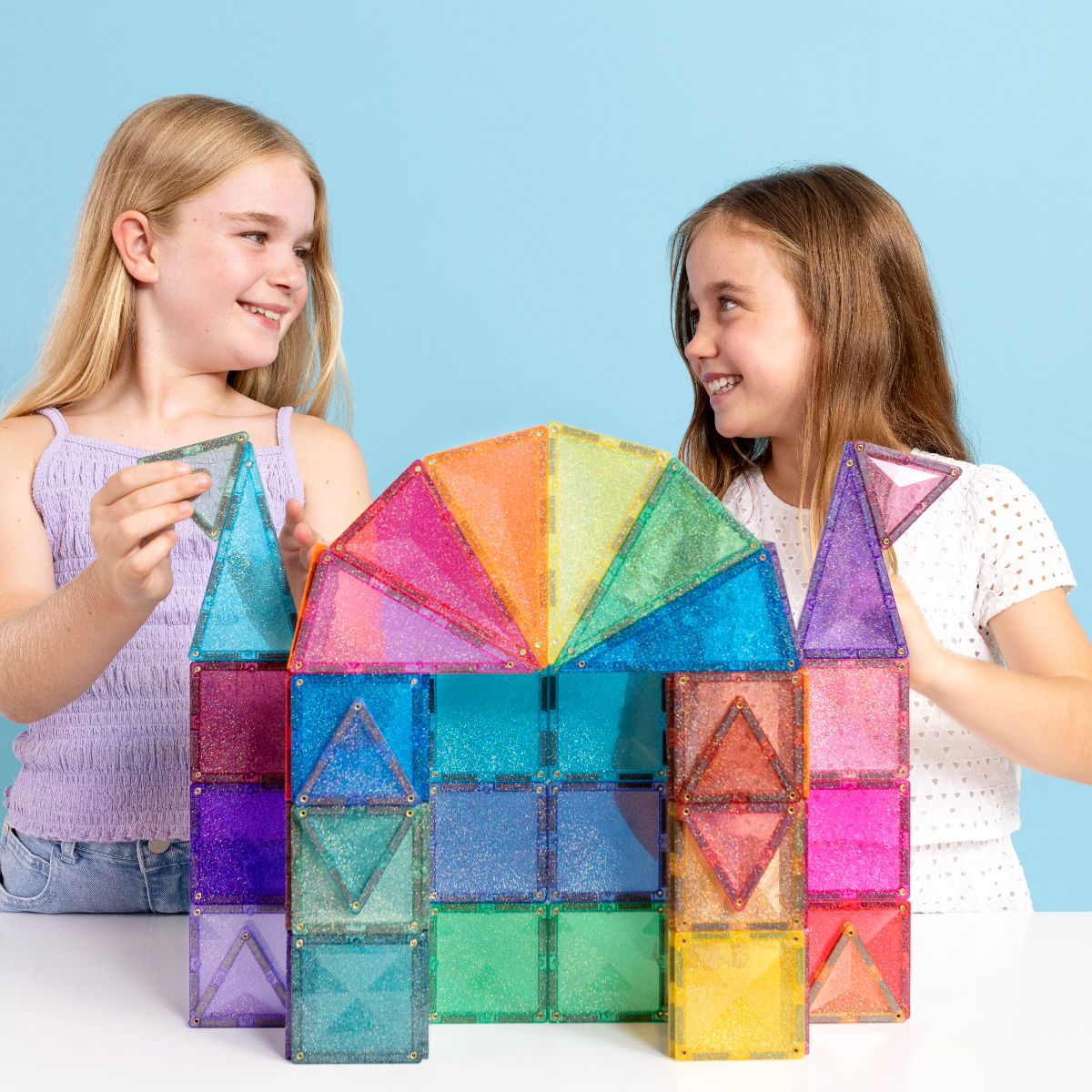 Connetix Magnetbausteine Castle Glitter Pack – 48 Teile